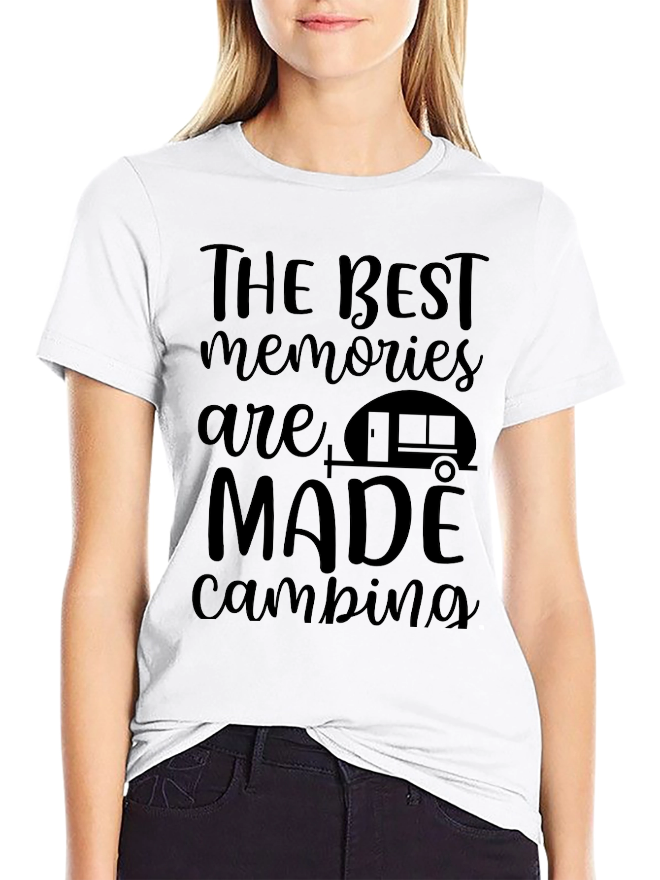 Camping Memories Black Graphic Tee