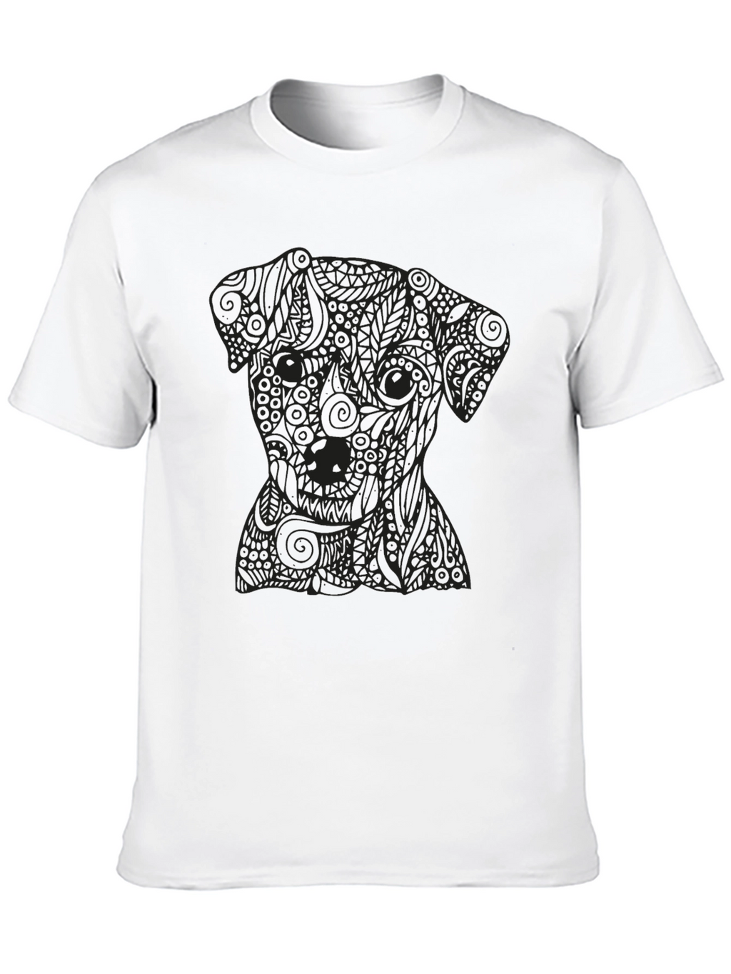 Black Dog Graphic Tee - Stylish Mens T-Shirt