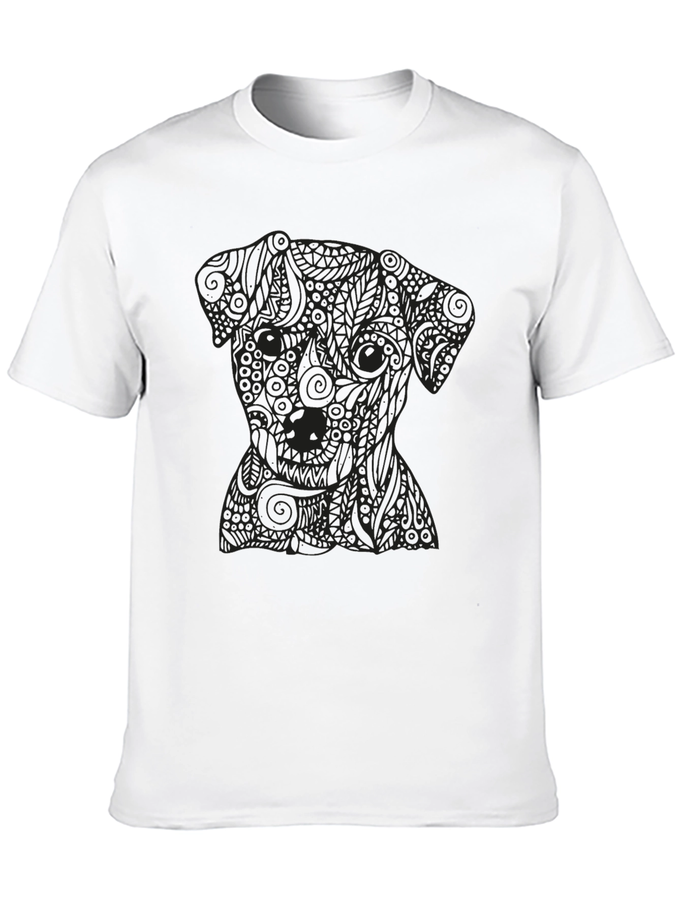 Black Dog Graphic Tee - Stylish Mens T-Shirt