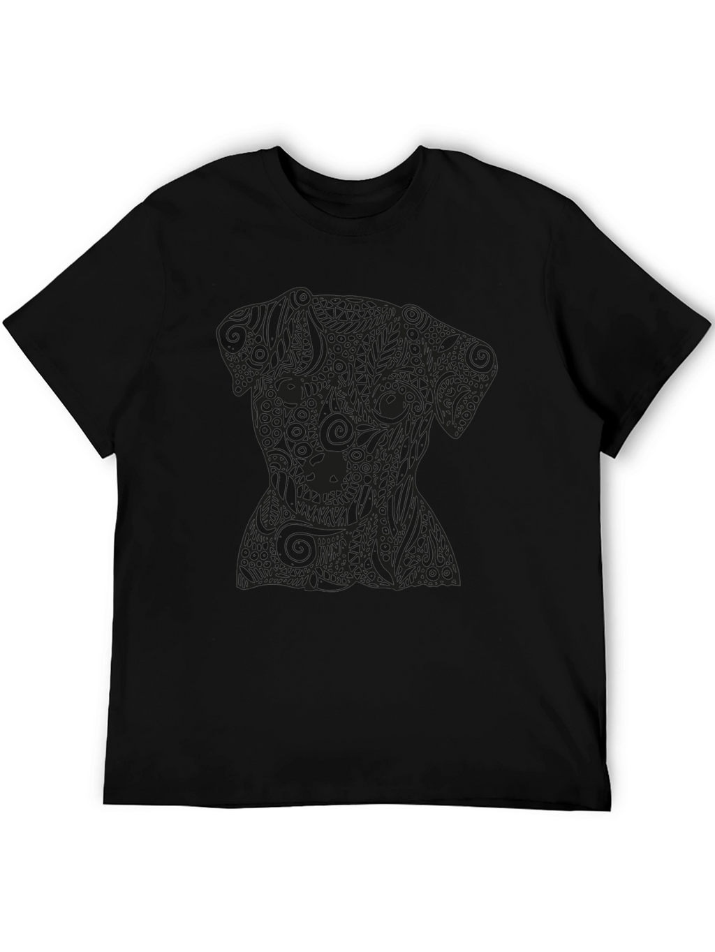 Black Dog Graphic Tee - Stylish Mens T-Shirt