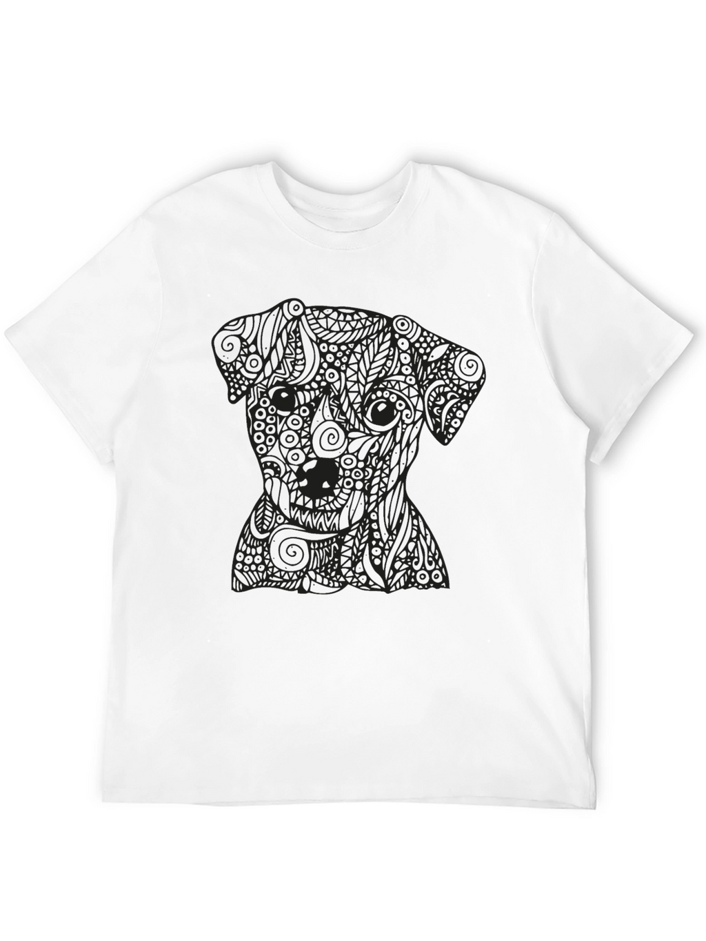 Black Dog Graphic Tee - Stylish Mens T-Shirt