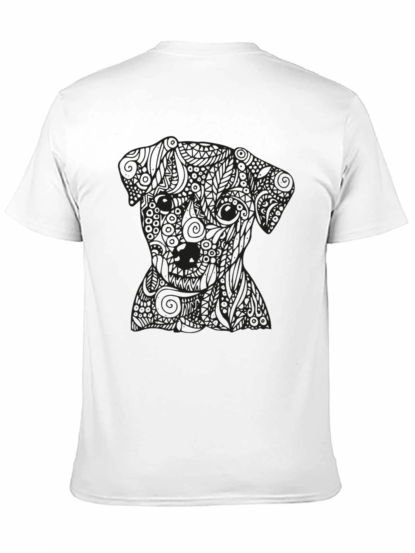 Black Dog Graphic Tee - Stylish Mens T-Shirt