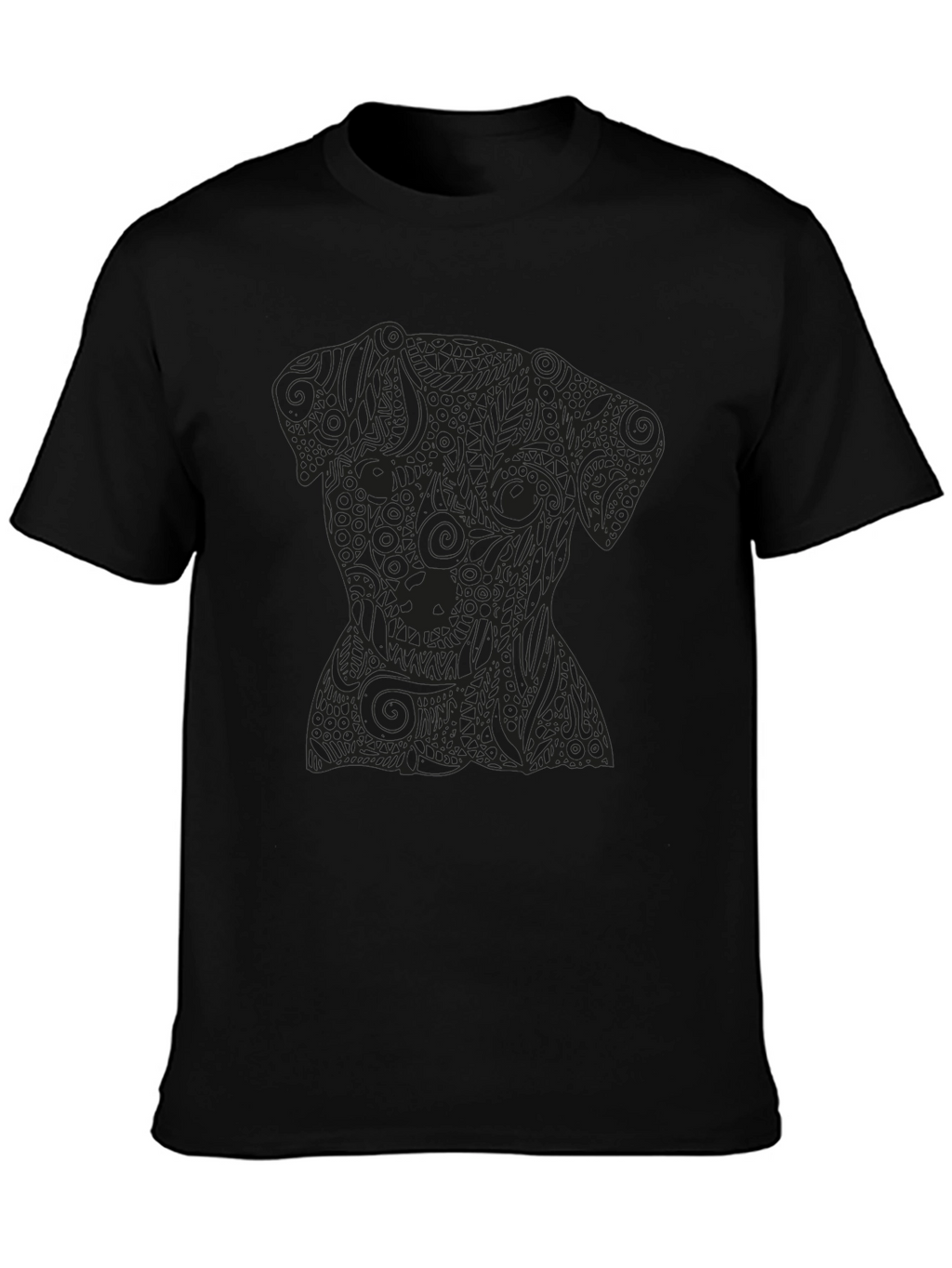 Black Dog Graphic Tee - Stylish Mens T-Shirt