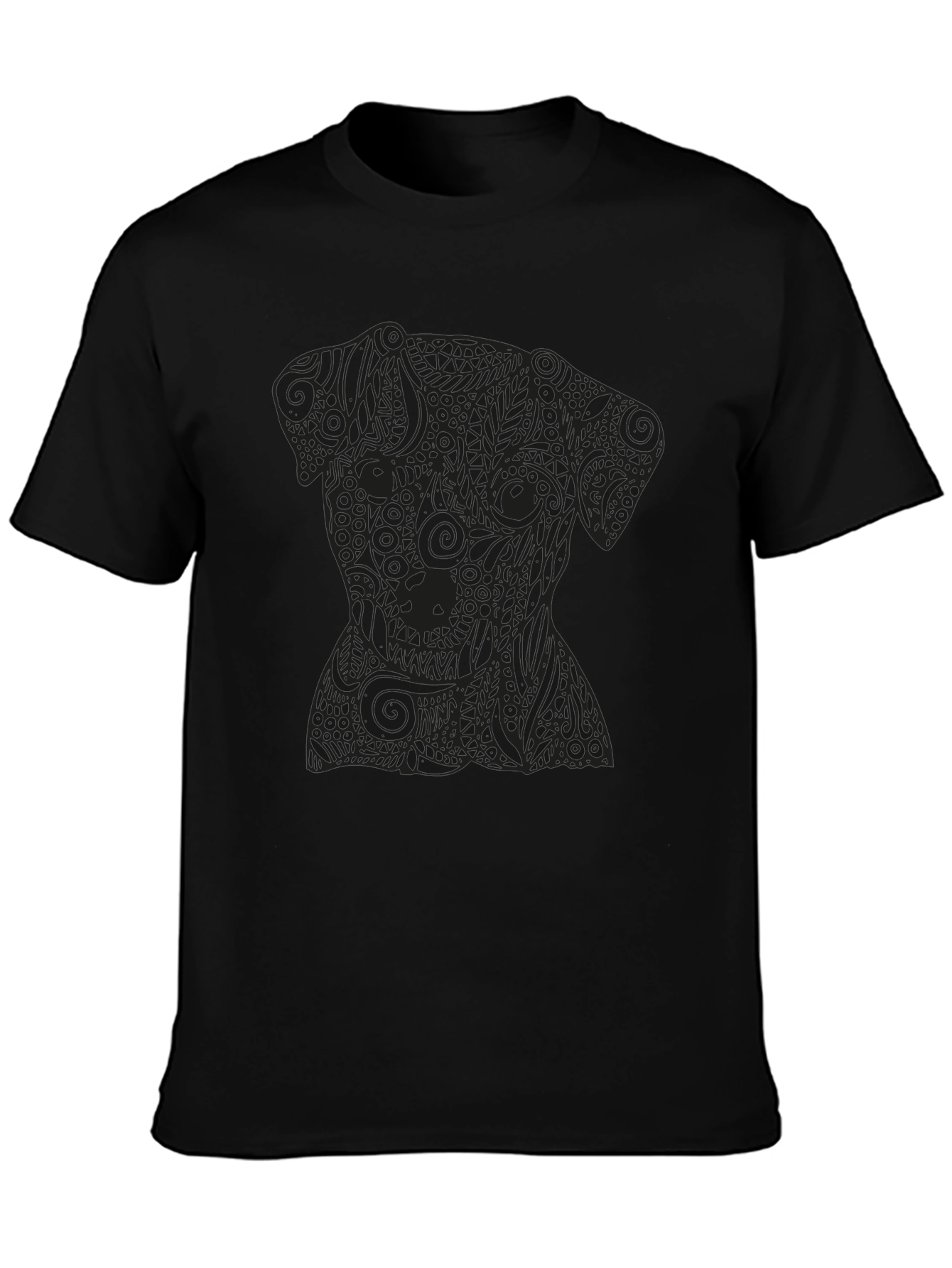 Black Dog Graphic Tee - Stylish Mens T-Shirt