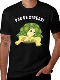 Funny Pas de Stress Turtle T-Shirt