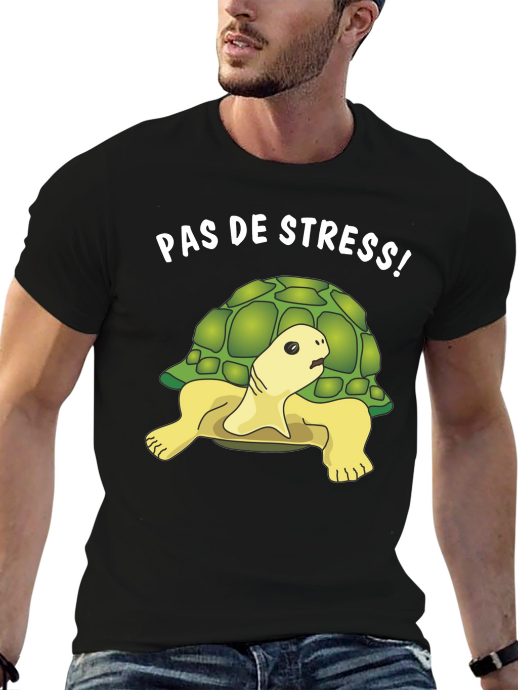 Funny Pas de Stress Turtle T-Shirt