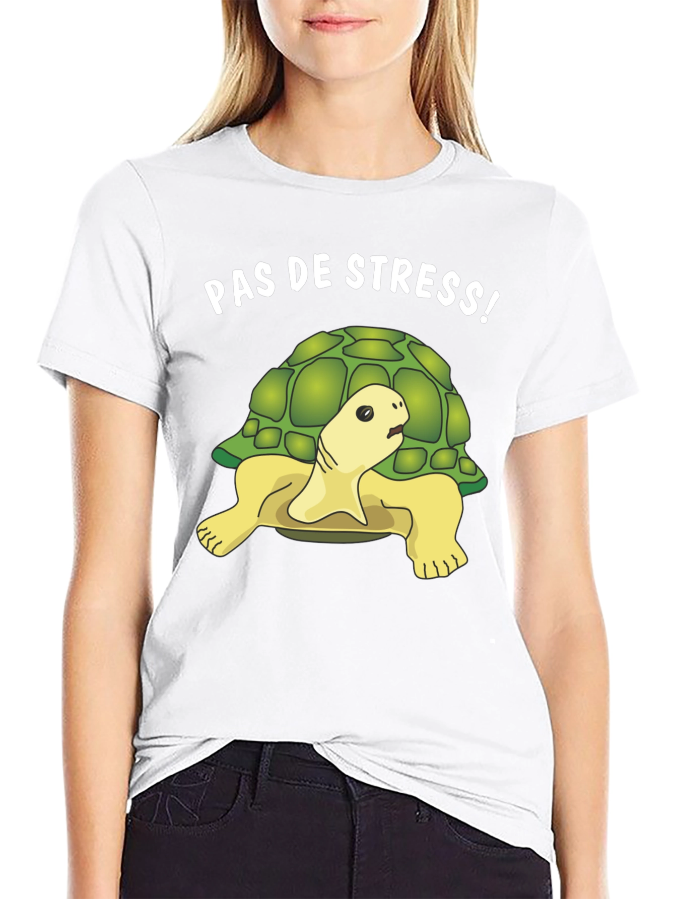 Funny Pas de Stress Turtle T-Shirt