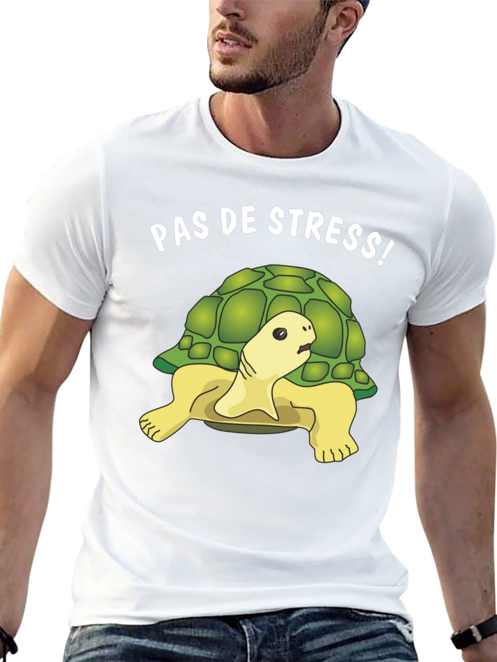 Funny Pas de Stress Turtle T-Shirt