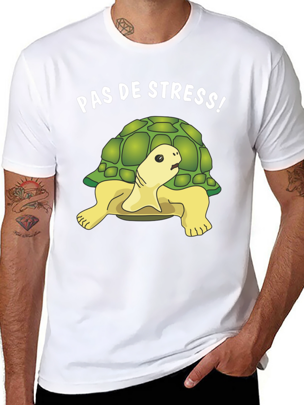Funny Pas de Stress Turtle T-Shirt
