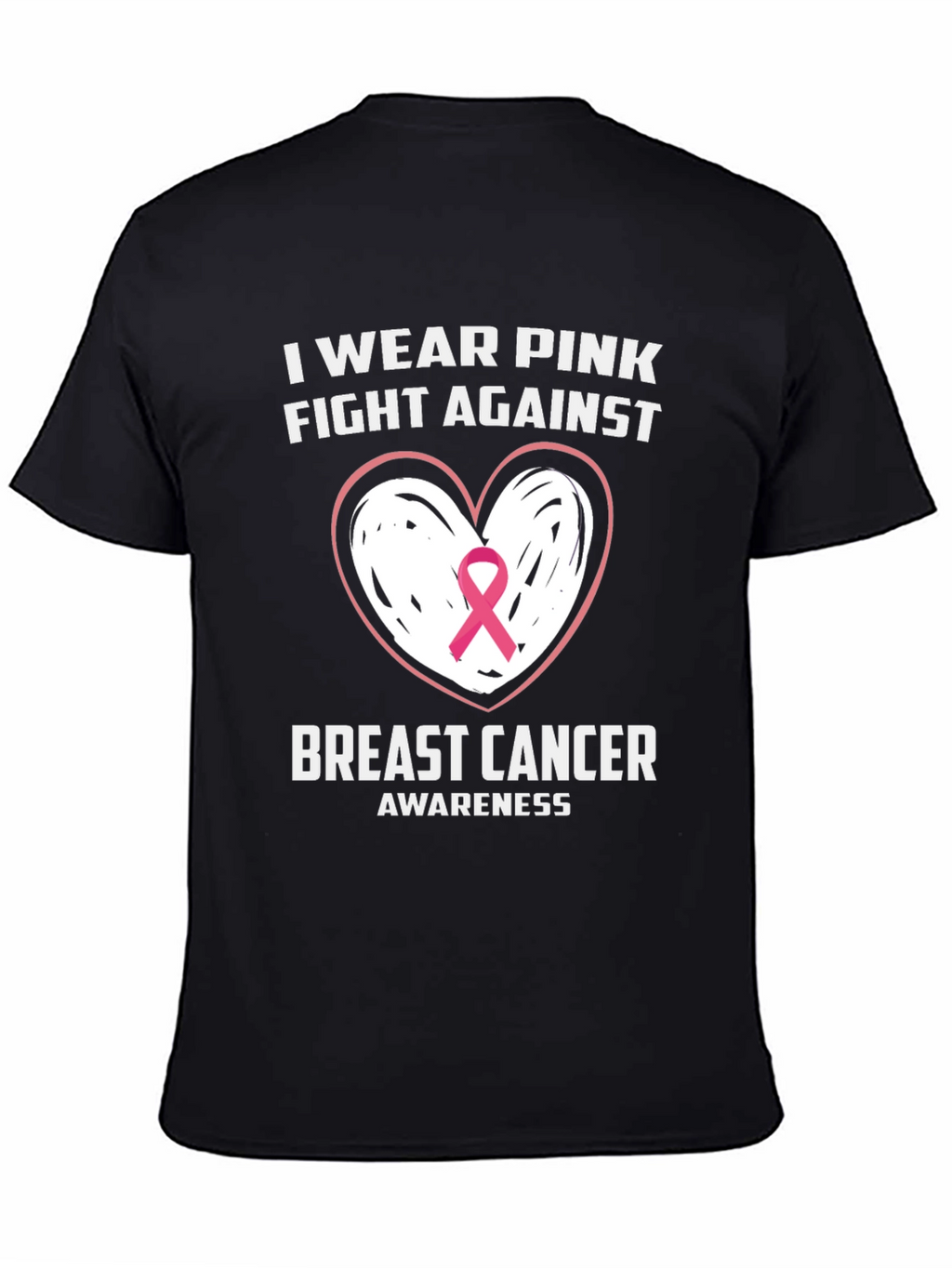 Pink Ribbon Breast Cancer Awareness Graphic Tee