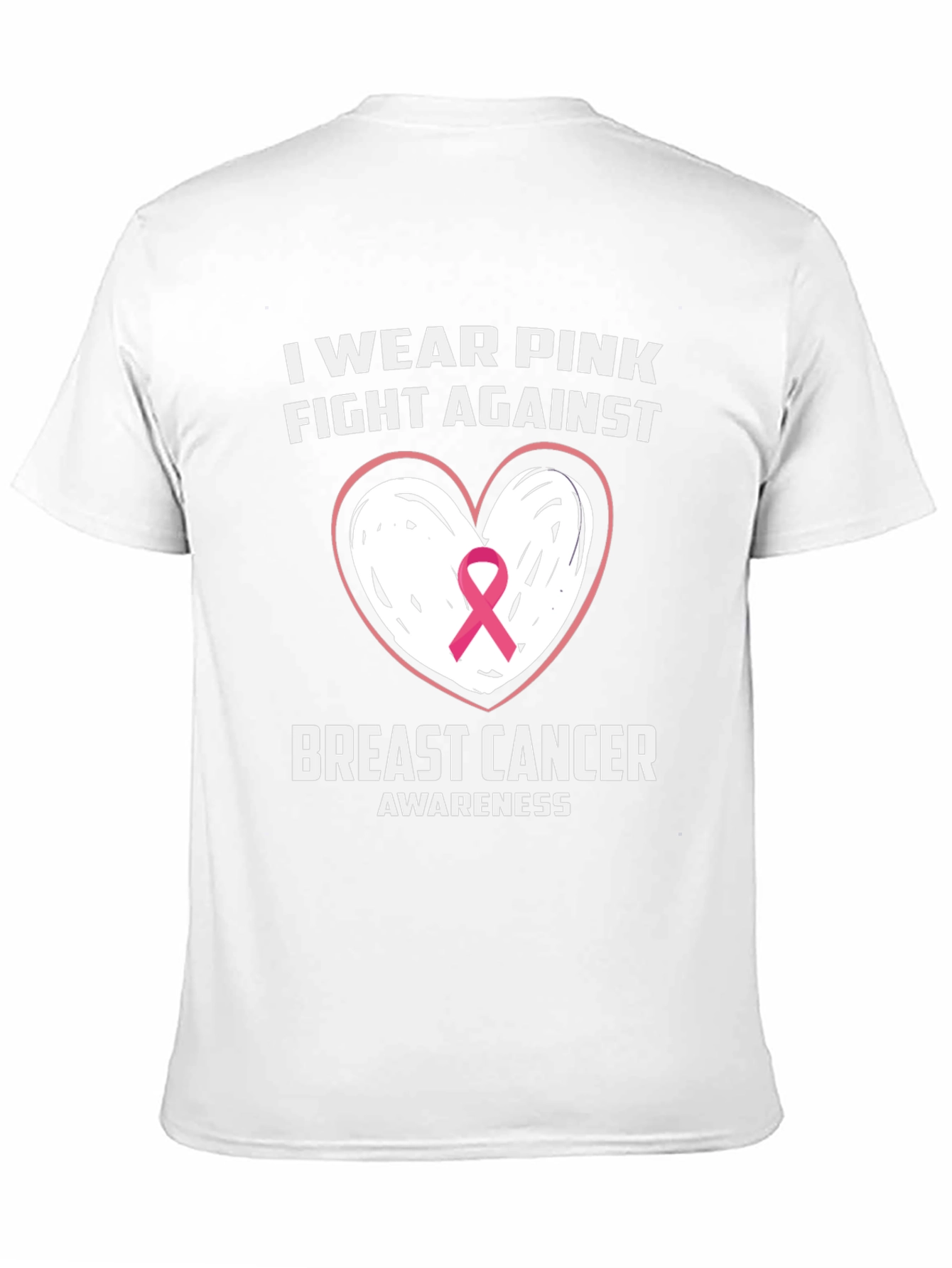 Pink Ribbon Breast Cancer Awareness Graphic Tee