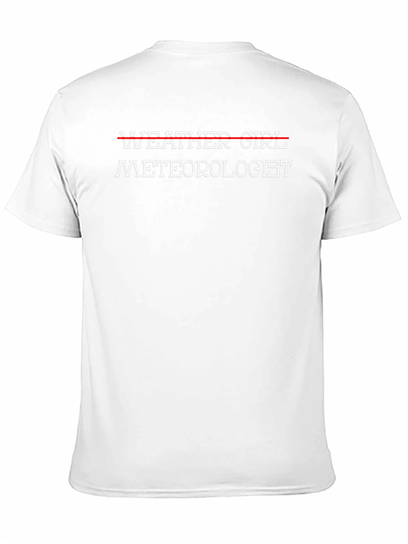 Meteorologist T-Shirt - Weather Girl Strike Through Design