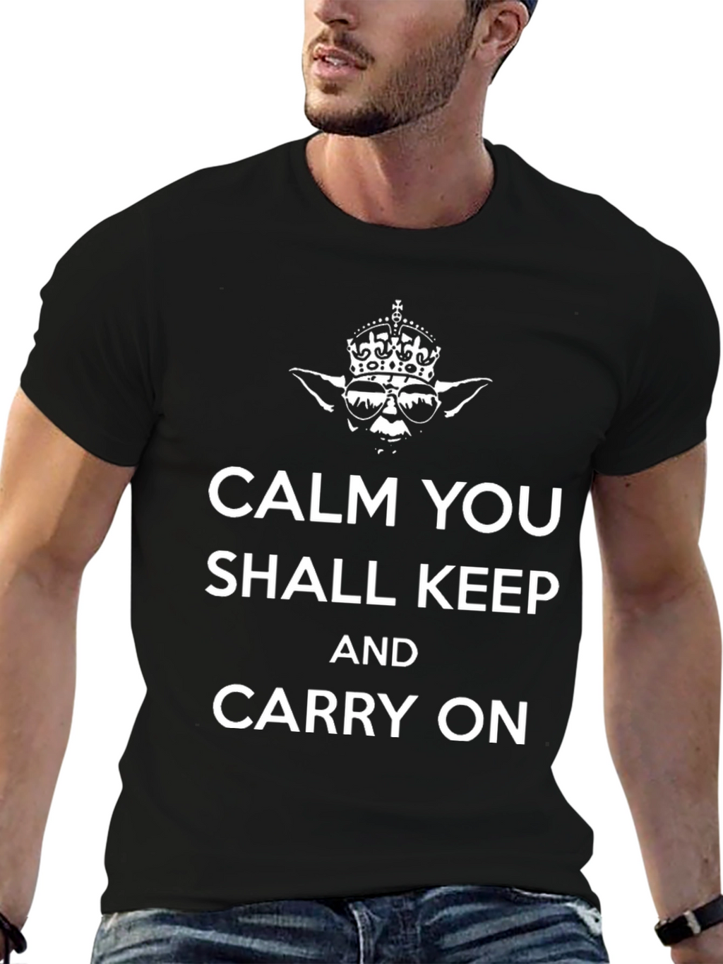 Calm You Shall Keep & Carry On Graphic T-Shirt