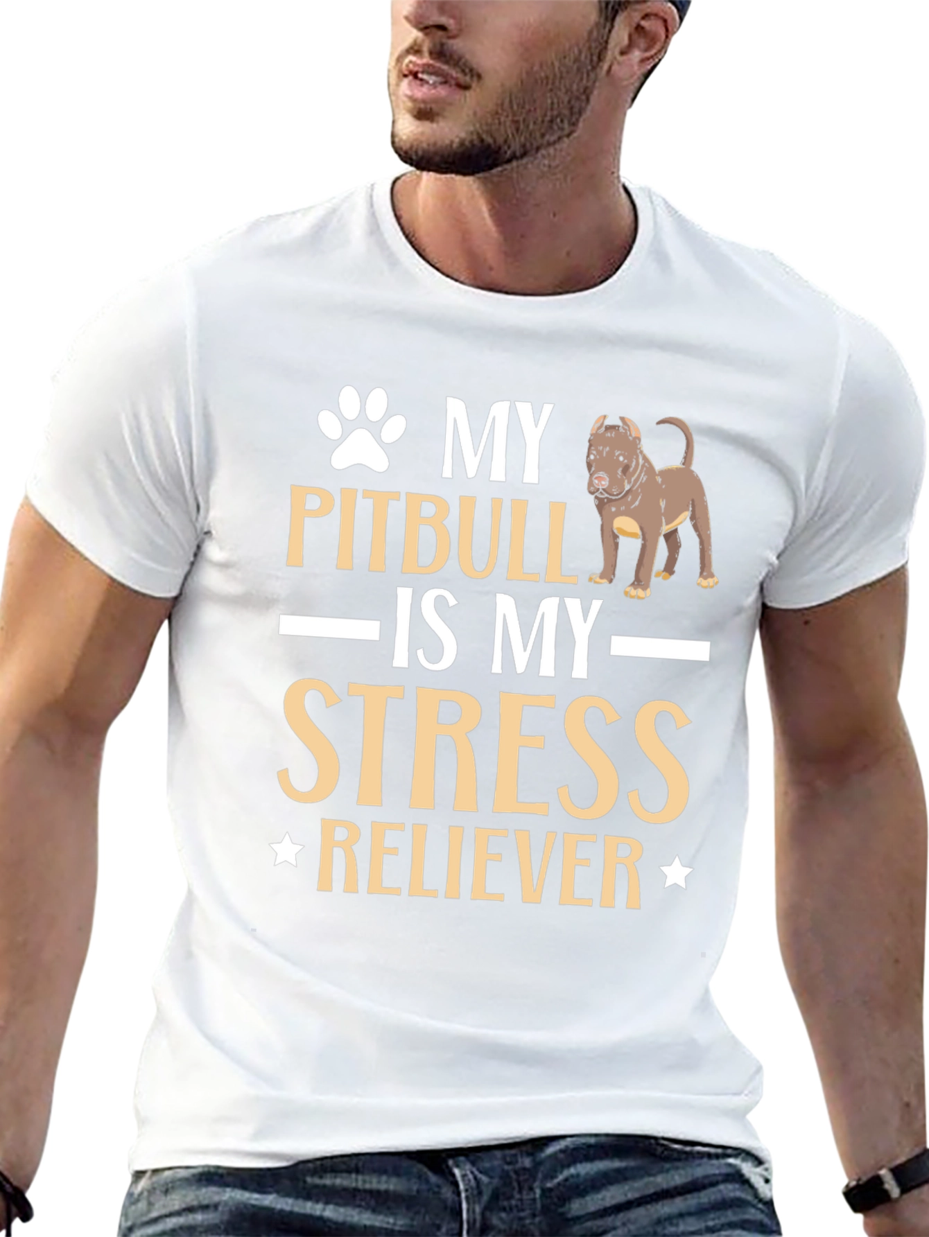 Pitbull Stress Reliever T-Shirt
