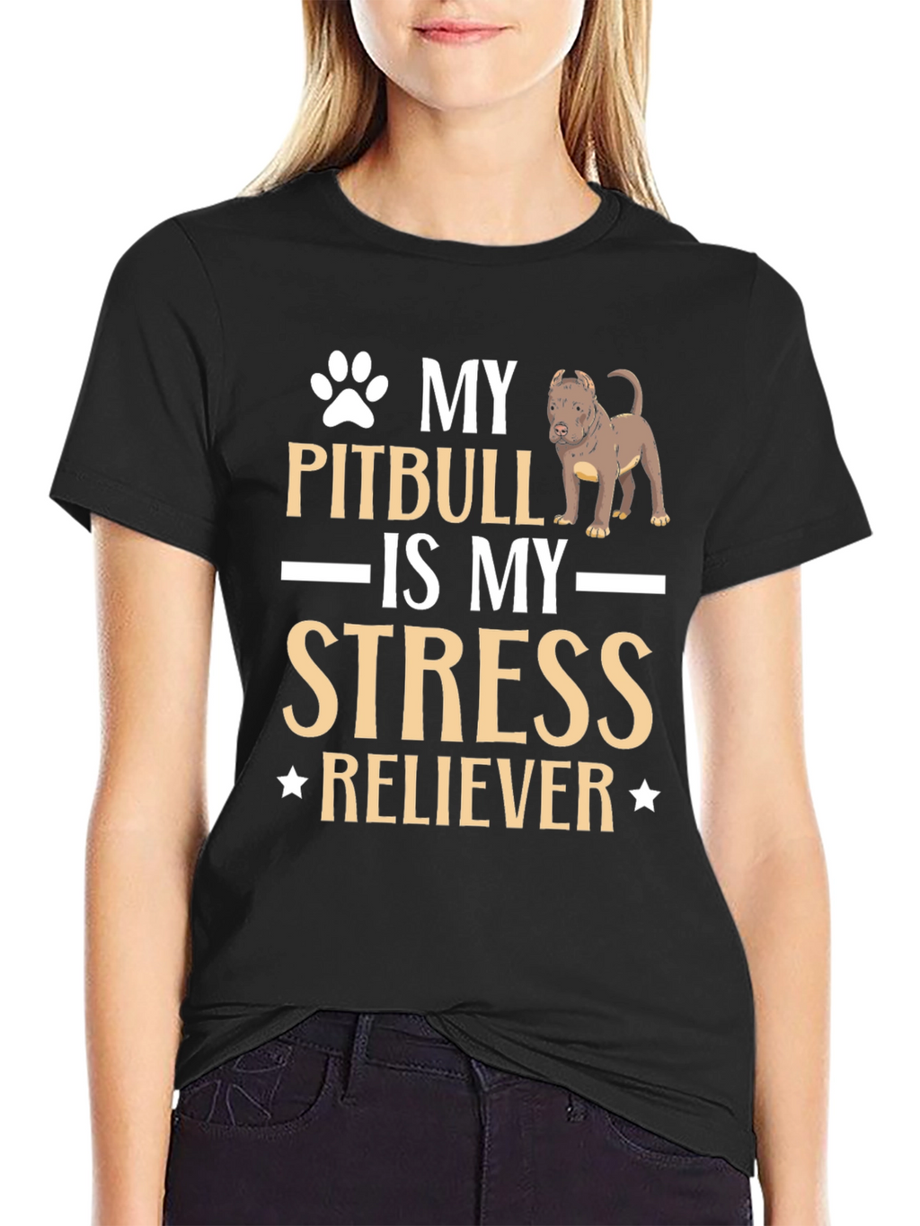 Pitbull Stress Reliever T-Shirt