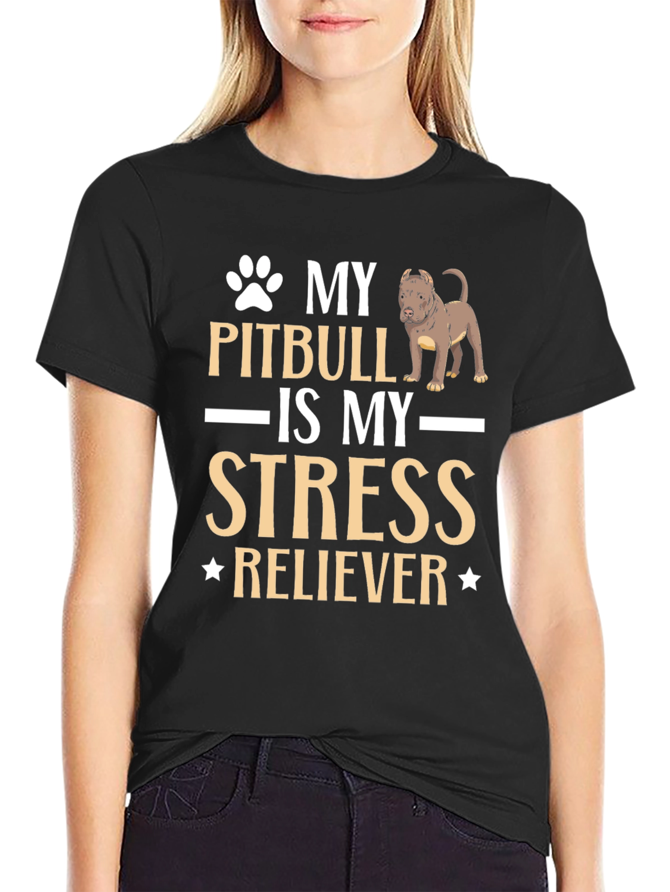 Pitbull Stress Reliever T-Shirt