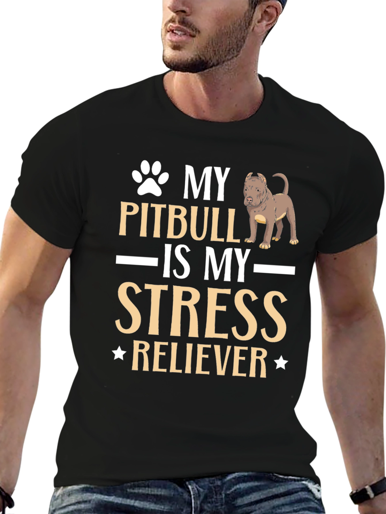 Pitbull Stress Reliever T-Shirt