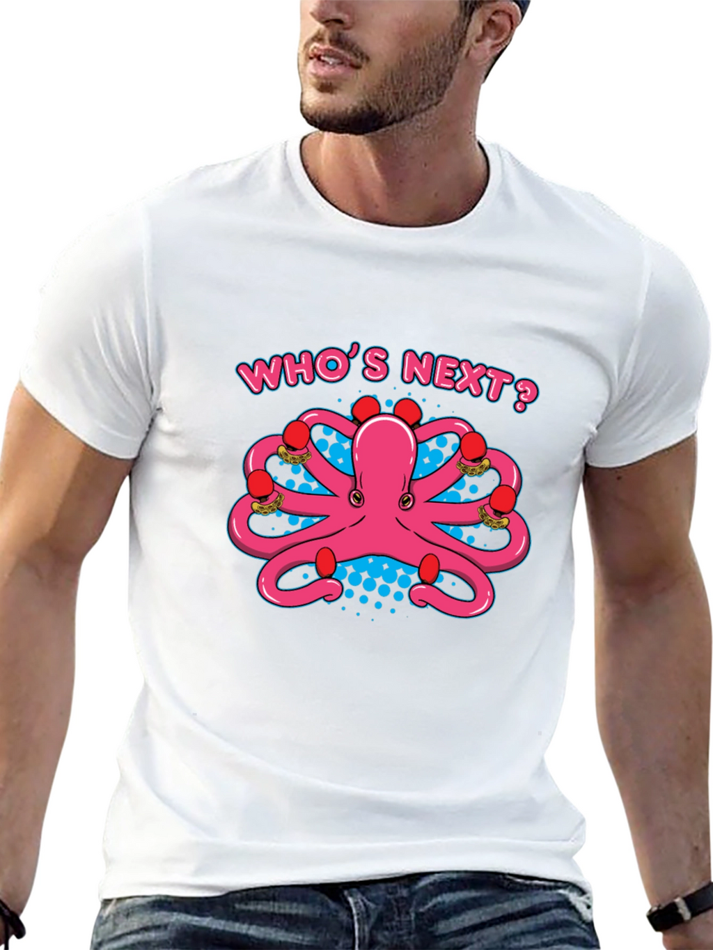 Octopus Boxer T-Shirt: Whos Next? Punchy Style