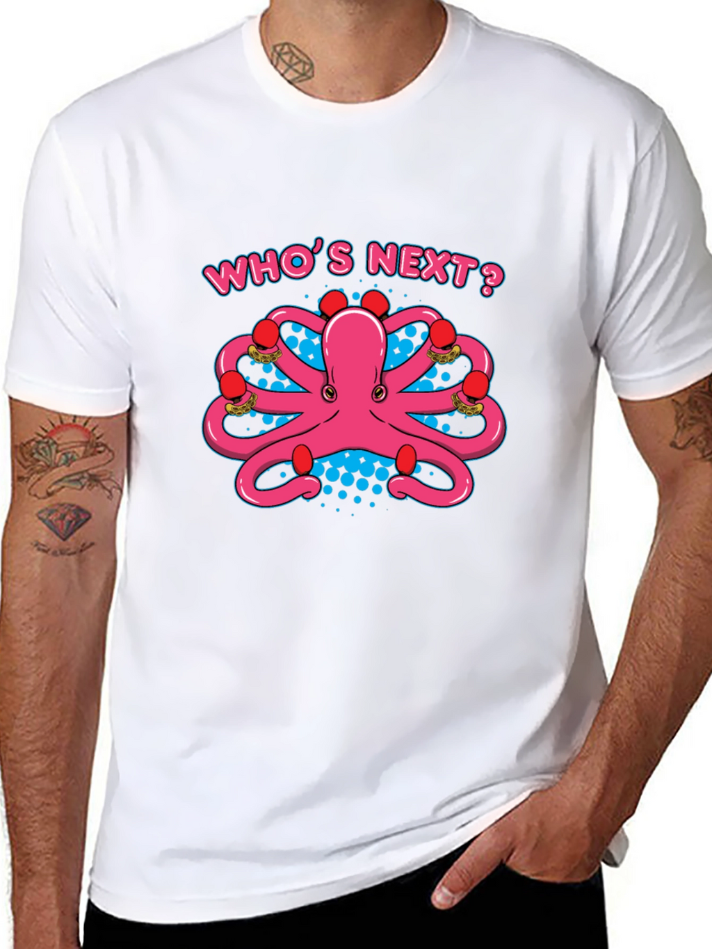 Octopus Boxer T-Shirt: Whos Next? Punchy Style