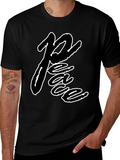 Peace Graphic Black T-Shirt - Casual Wear