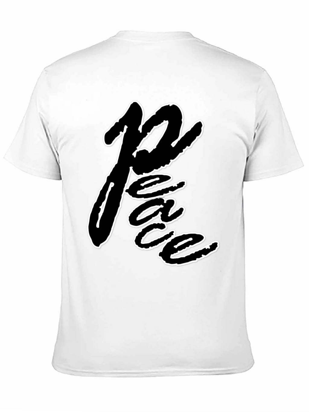 Peace Graphic Black T-Shirt - Casual Wear