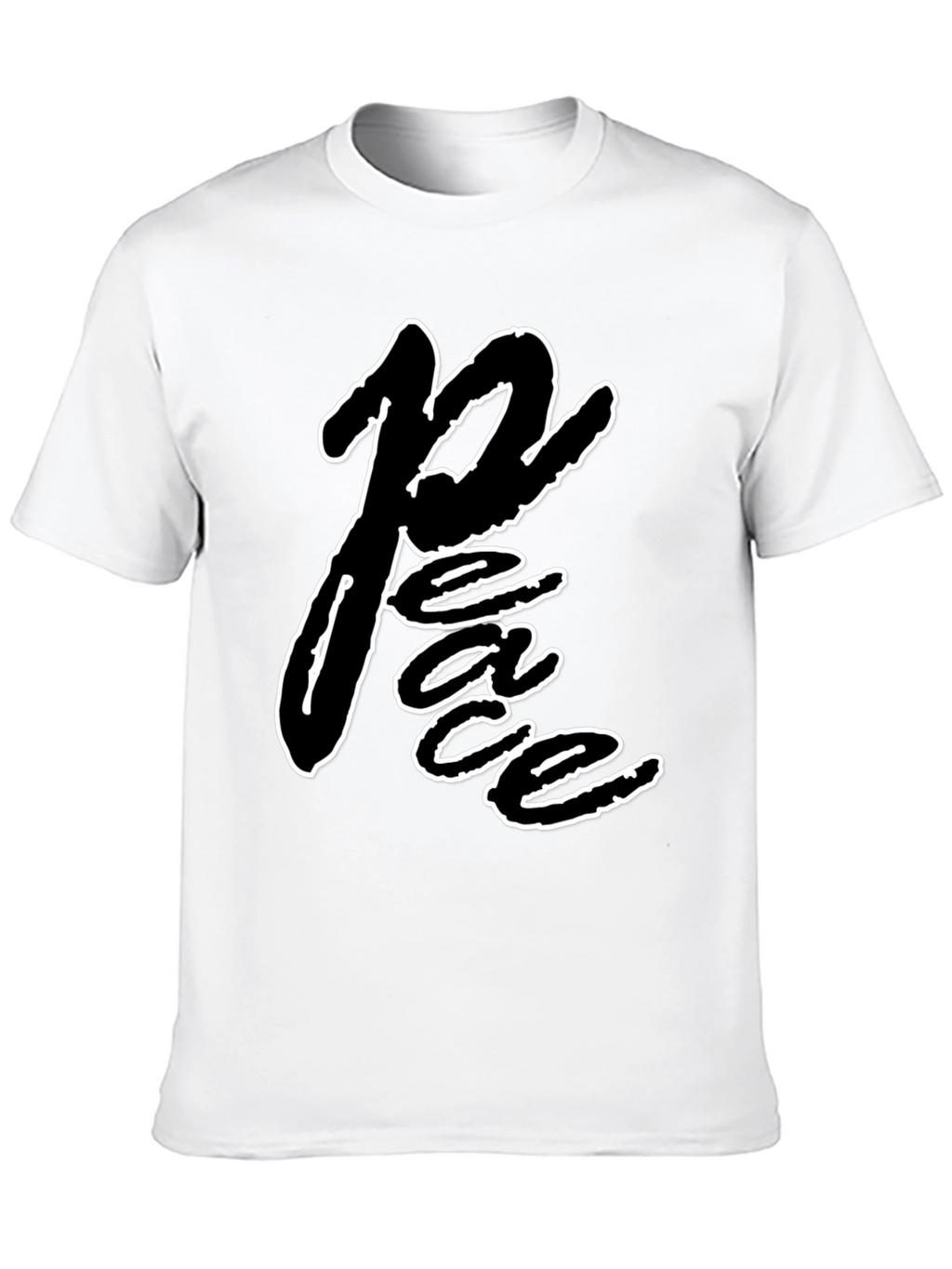 Peace Graphic Black T-Shirt - Casual Wear