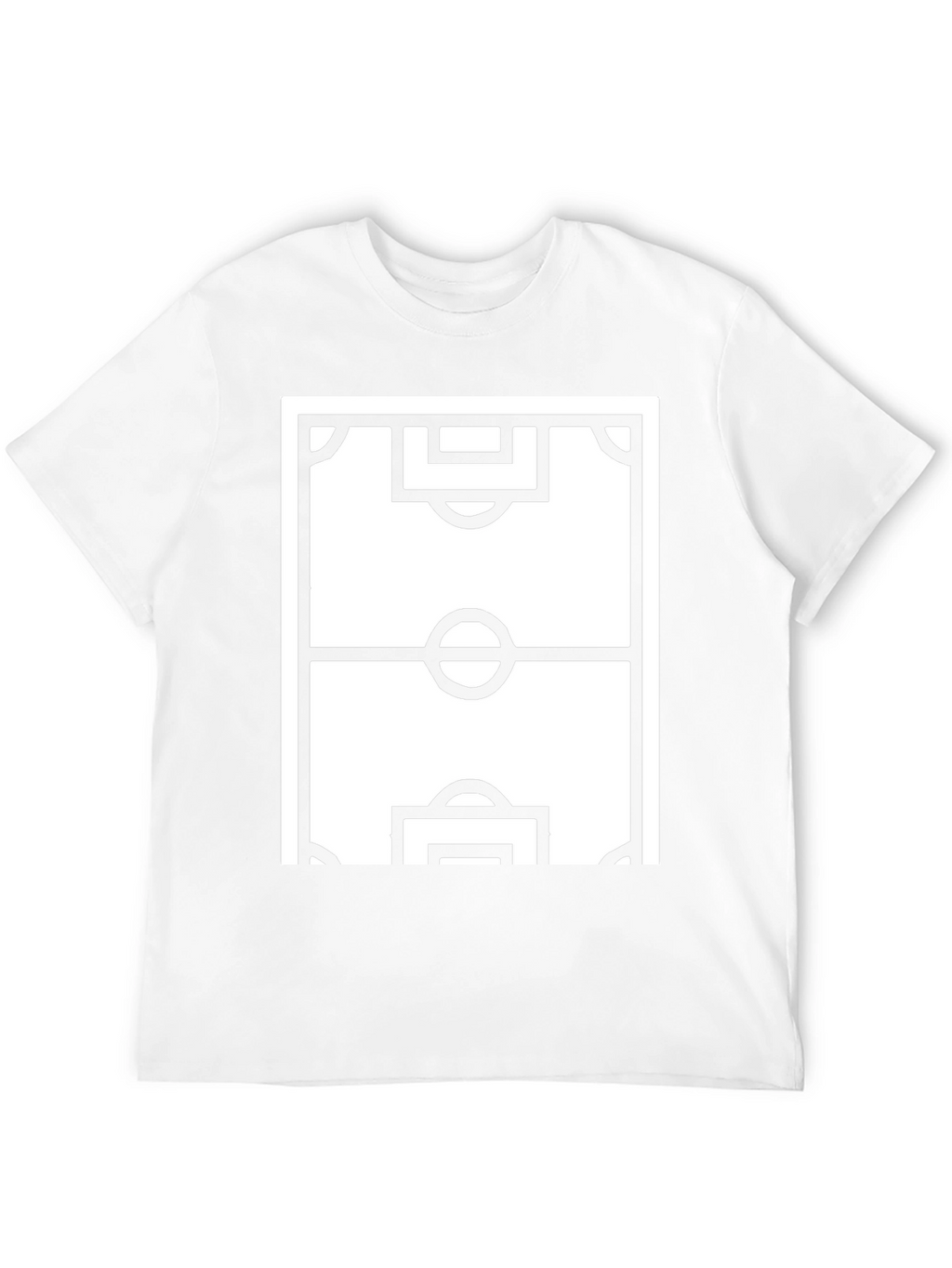 Soccer Field Graphic Tee - Sporty Black T-Shirt