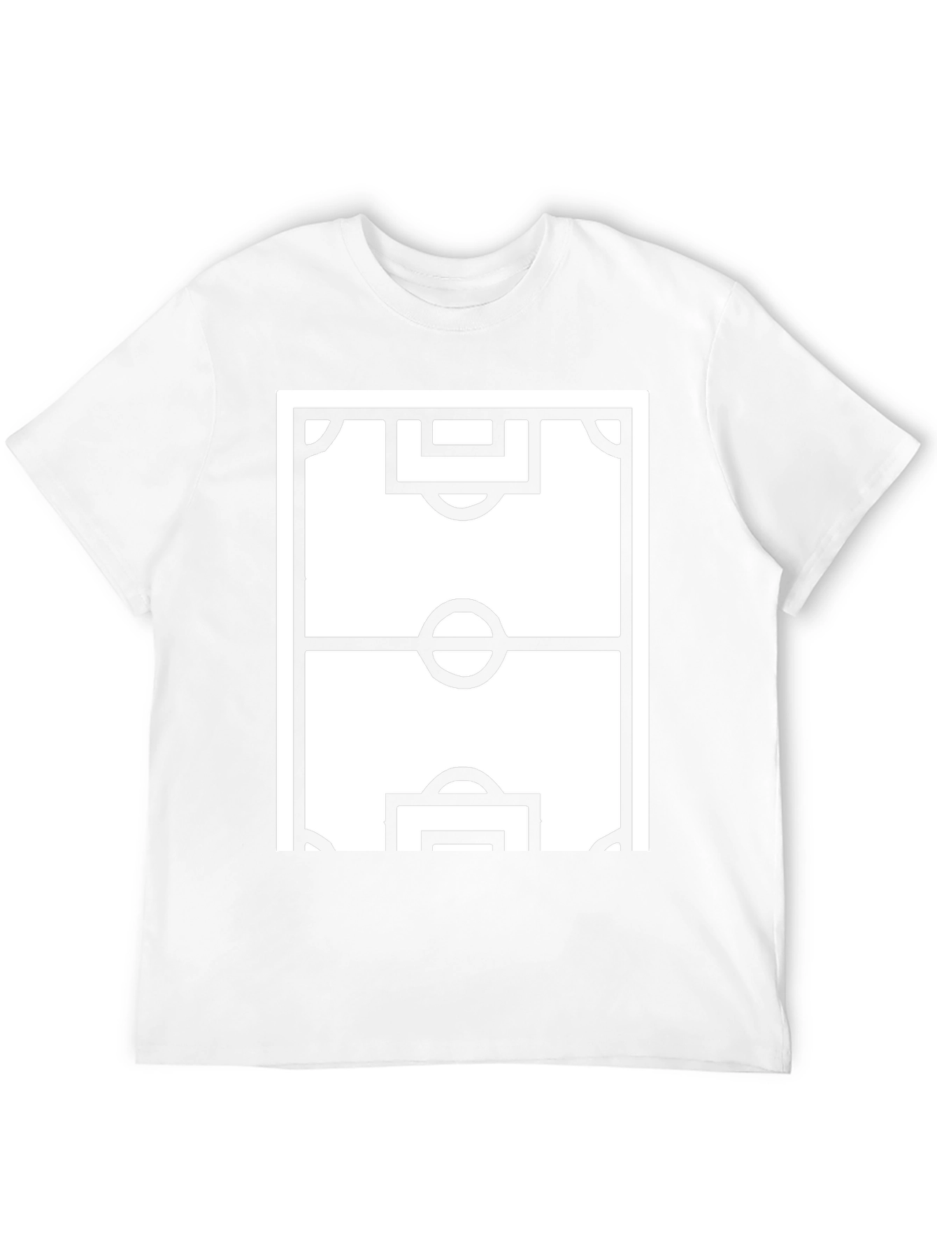 Soccer Field Graphic Tee - Sporty Black T-Shirt