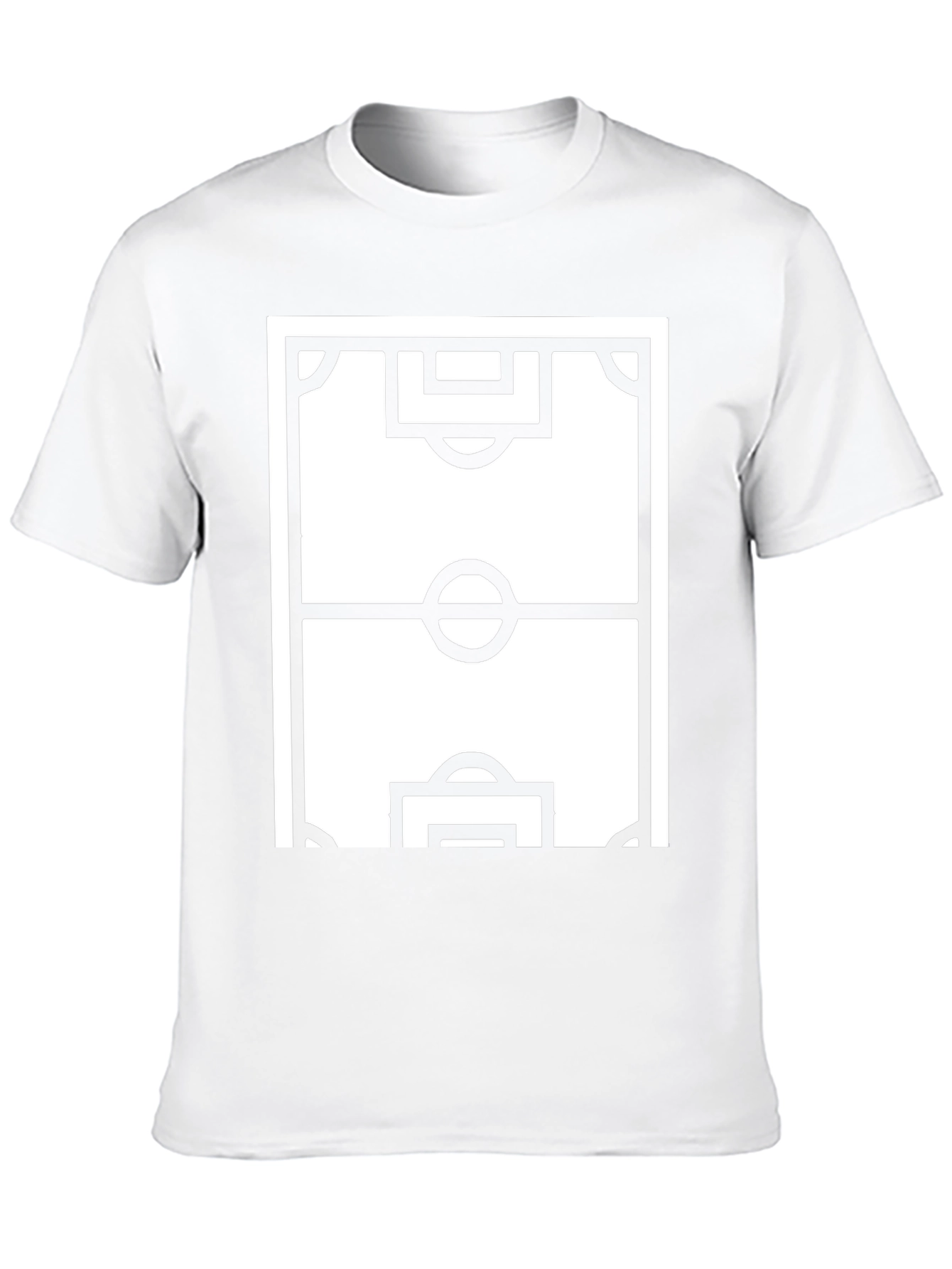 Soccer Field Graphic Tee - Sporty Black T-Shirt