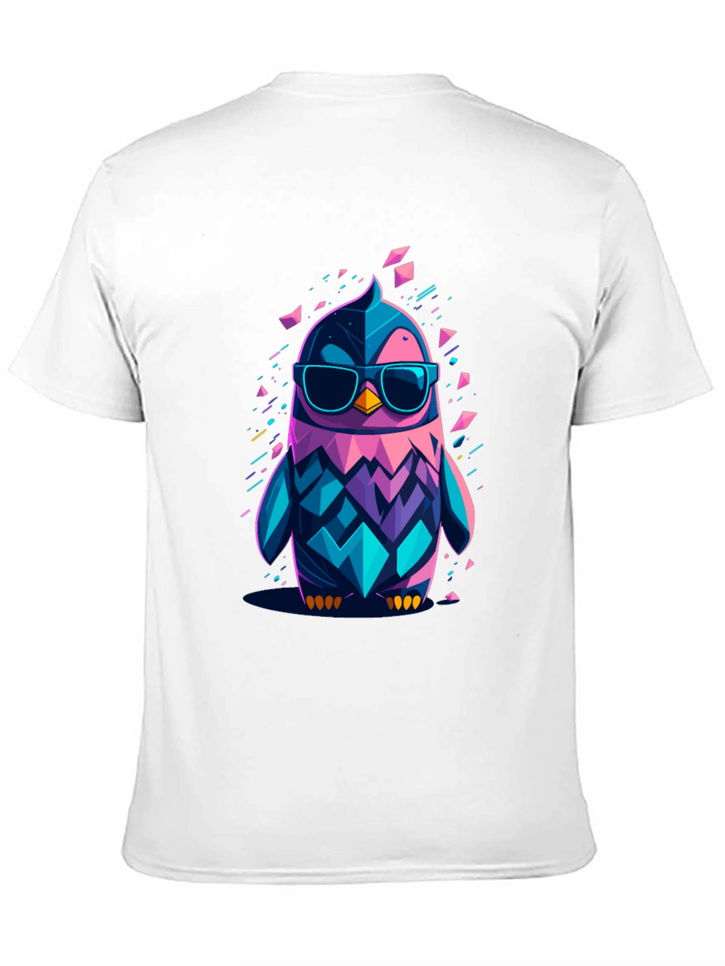 Cool Geometric Penguin Graphic T-Shirt