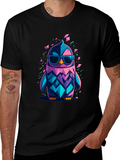 Cool Geometric Penguin Graphic T-Shirt