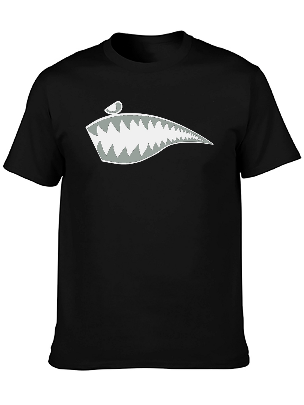 Shark Teeth Graphic Tee - Stylish Cotton Blend