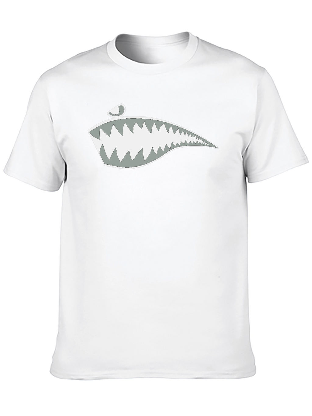 Shark Teeth Graphic Tee - Stylish Cotton Blend