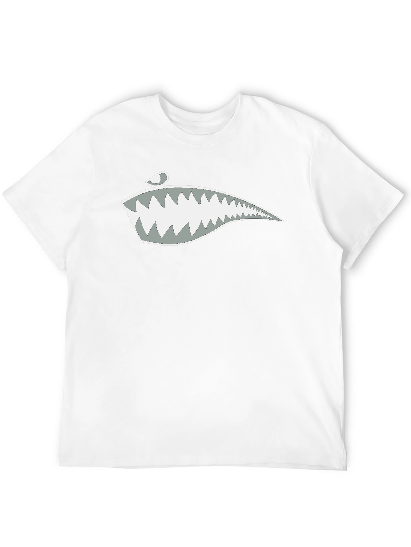 Shark Teeth Graphic Tee - Stylish Cotton Blend