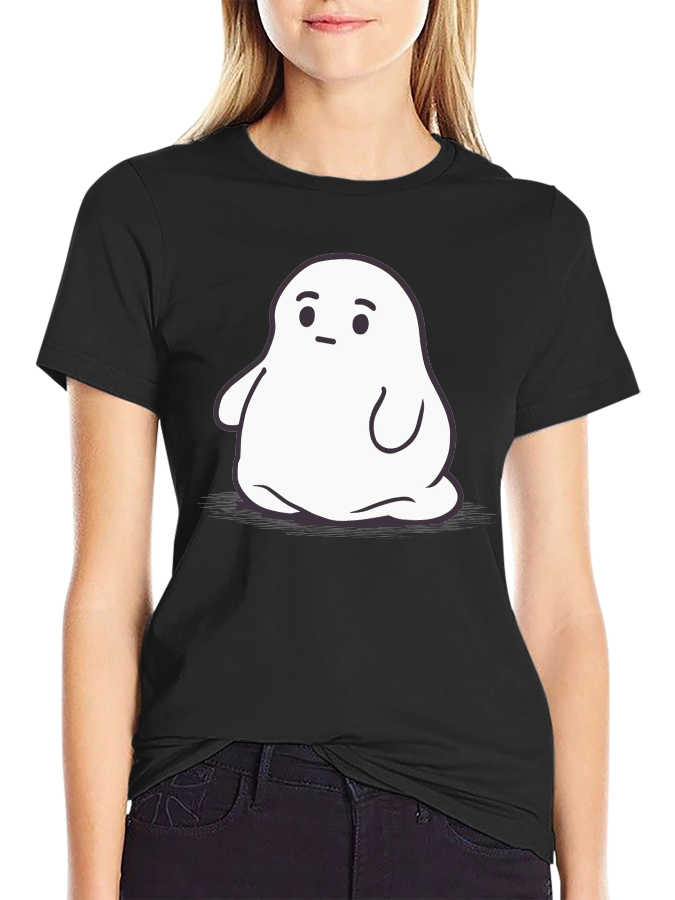 Ghost Graphic Black T-Shirt