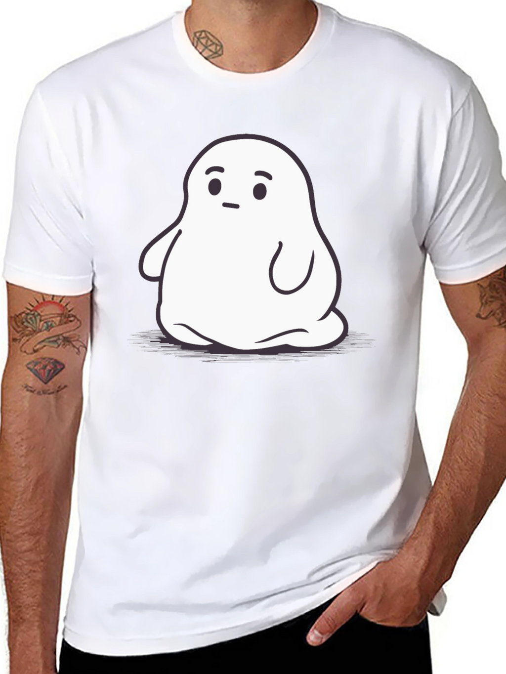 Ghost Graphic Black T-Shirt