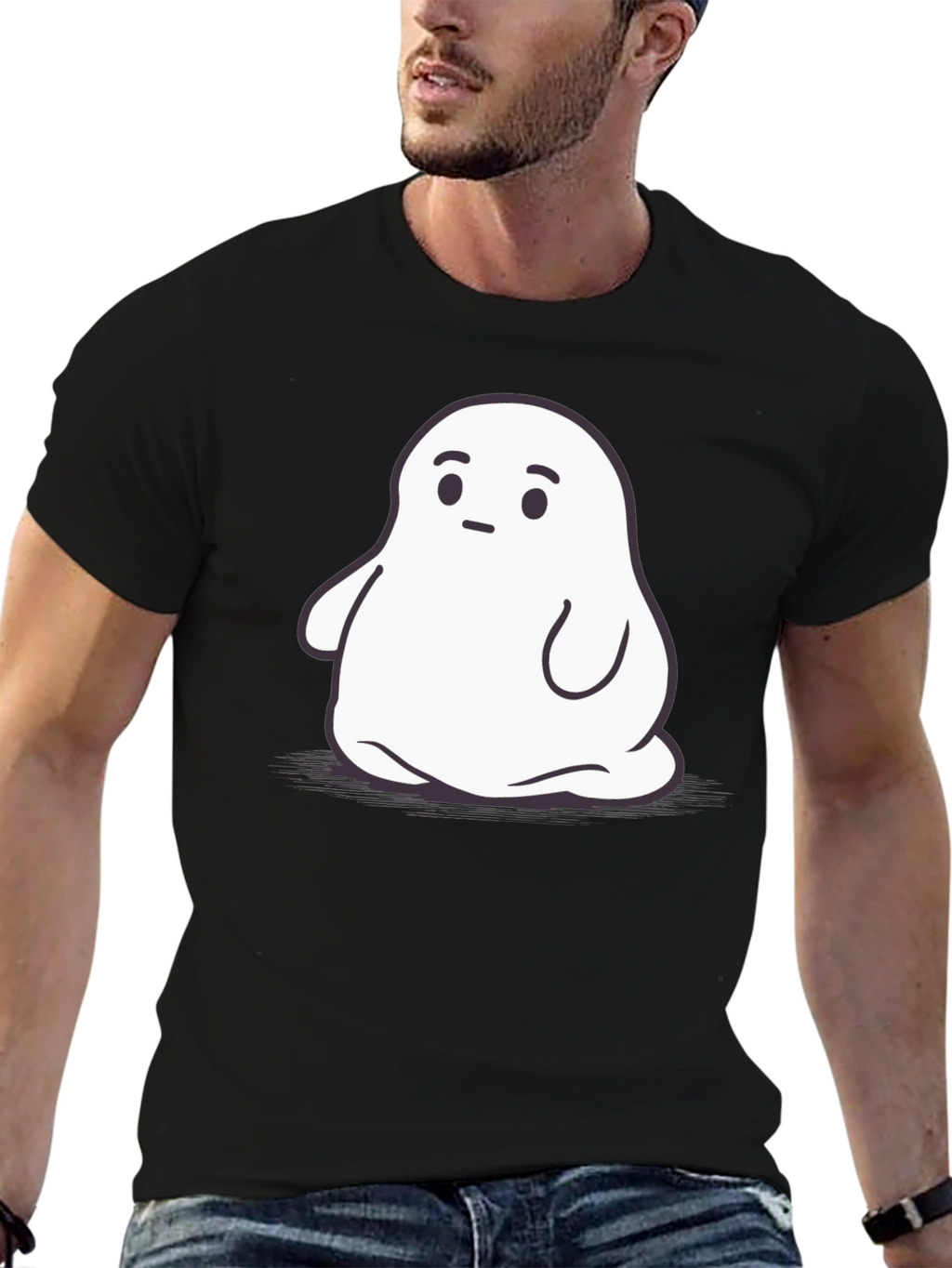 Ghost Graphic Black T-Shirt
