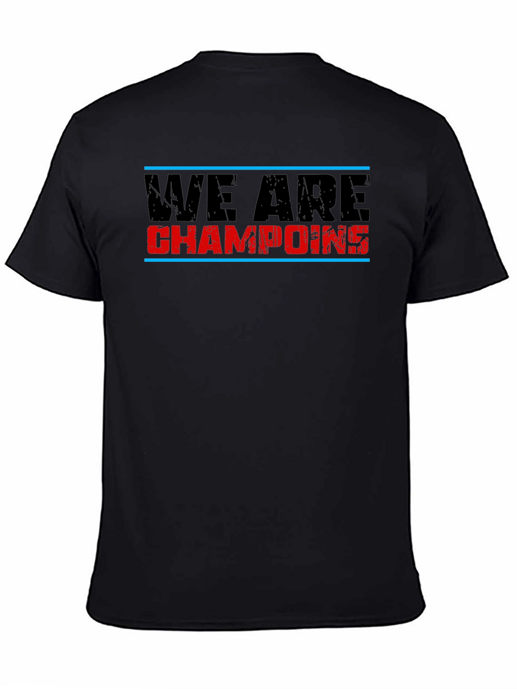 We Are Champoins Graphic T-Shirt - Black