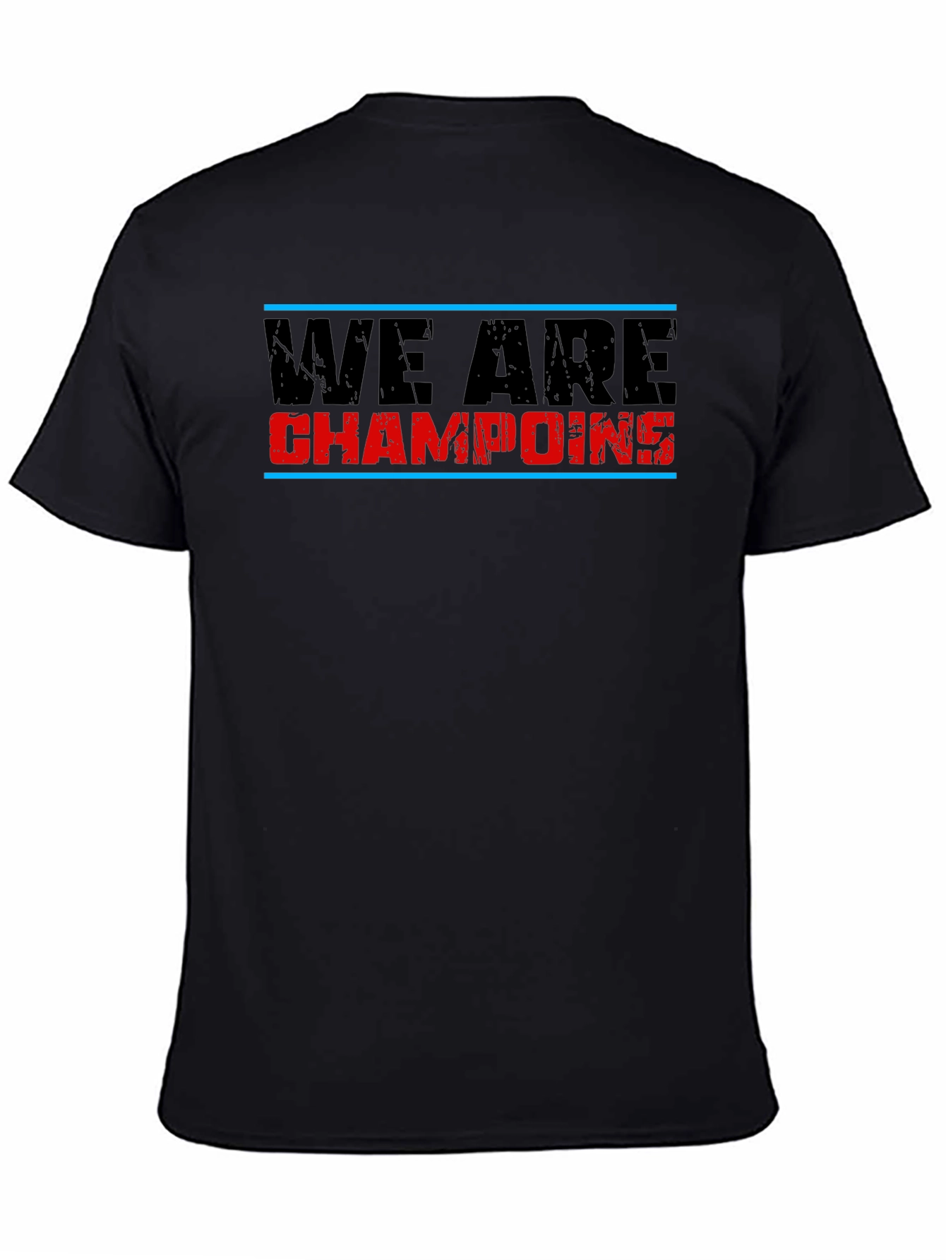 We Are Champoins Graphic T-Shirt - Black