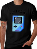 Gamer Graphic Tee - I Just Wanna Play
