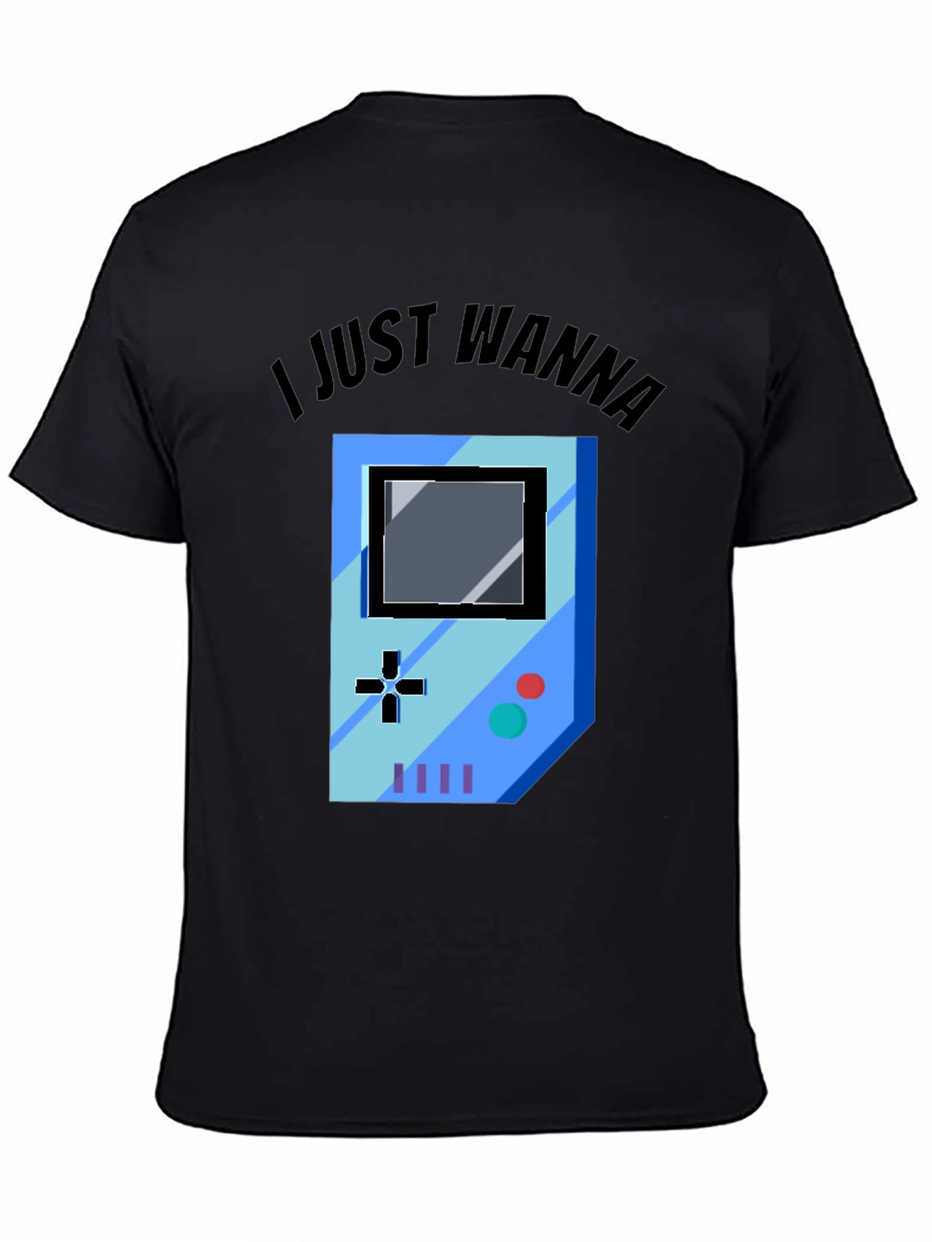 Gamer Graphic Tee - I Just Wanna Play