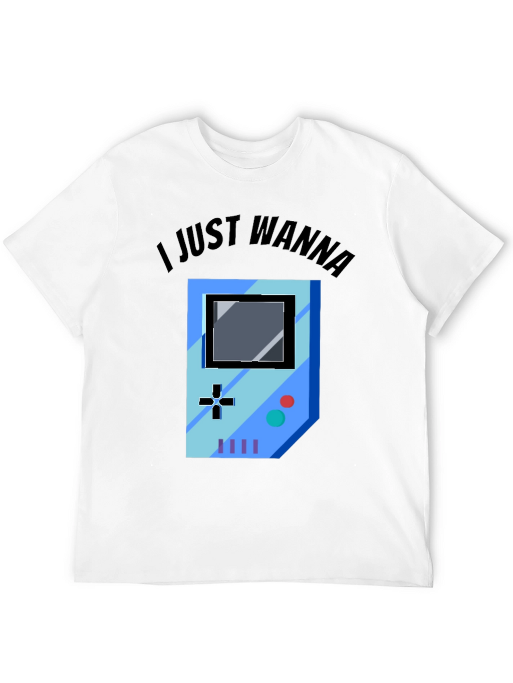 Gamer Graphic Tee - I Just Wanna Play