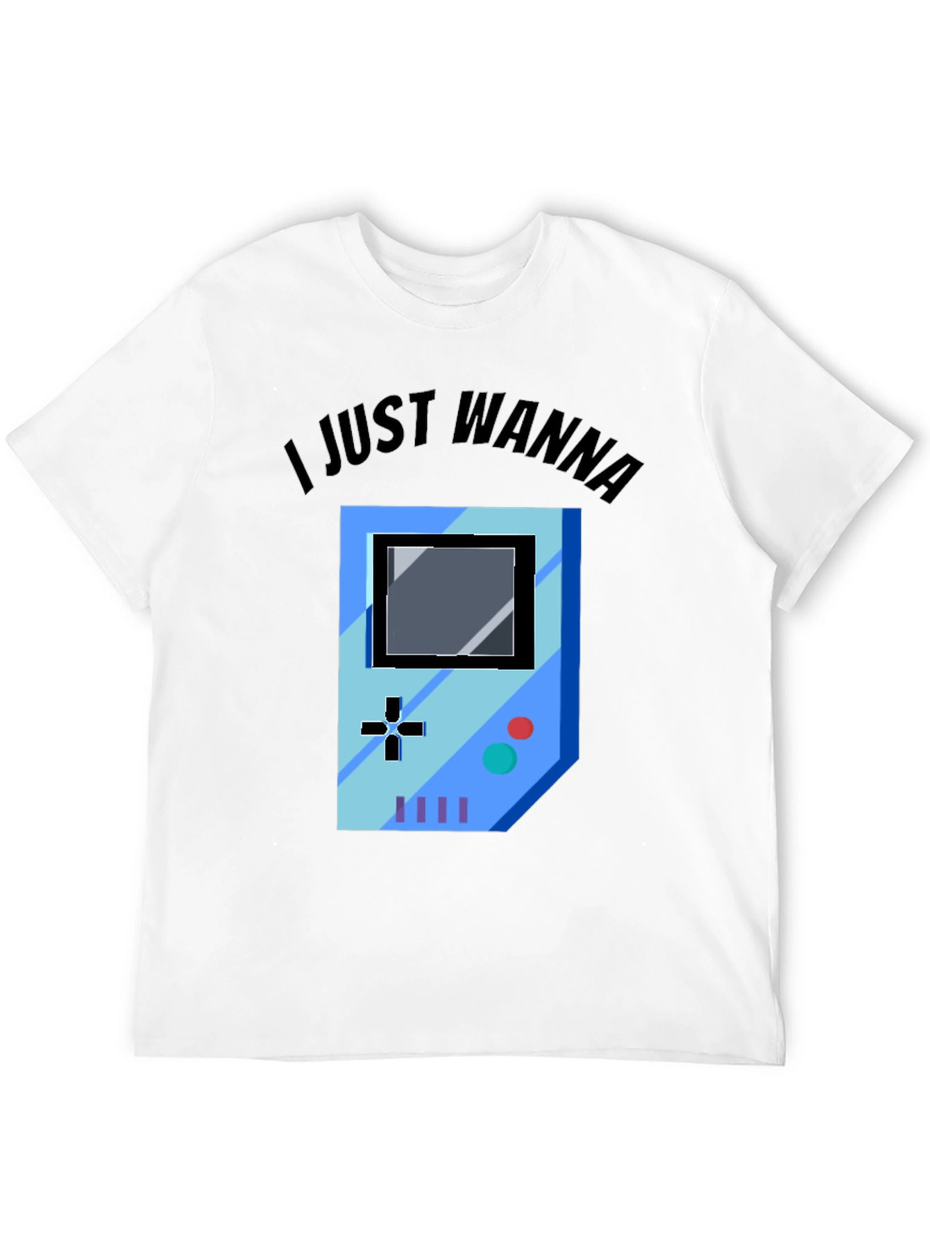 Gamer Graphic Tee - I Just Wanna Play