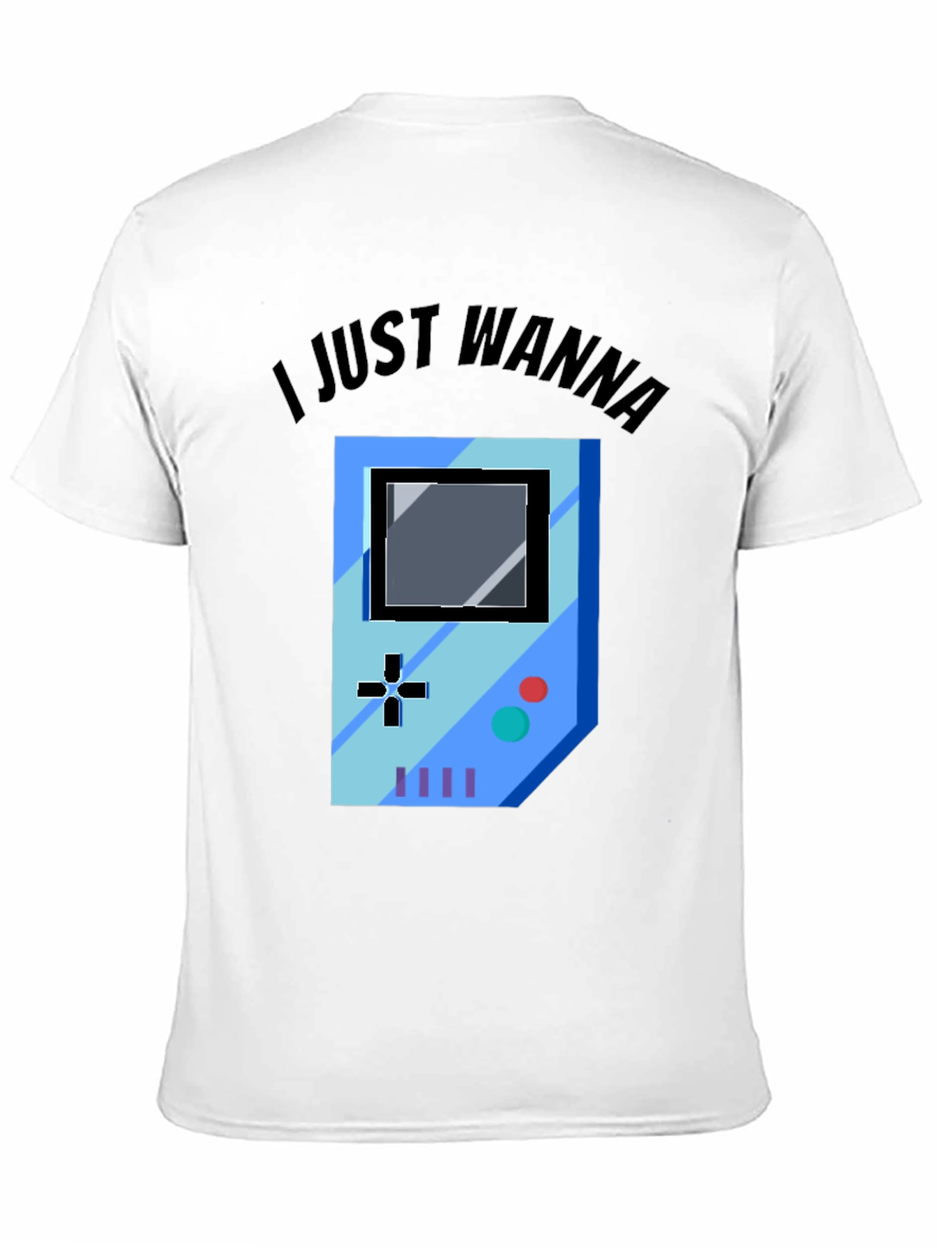 Gamer Graphic Tee - I Just Wanna Play