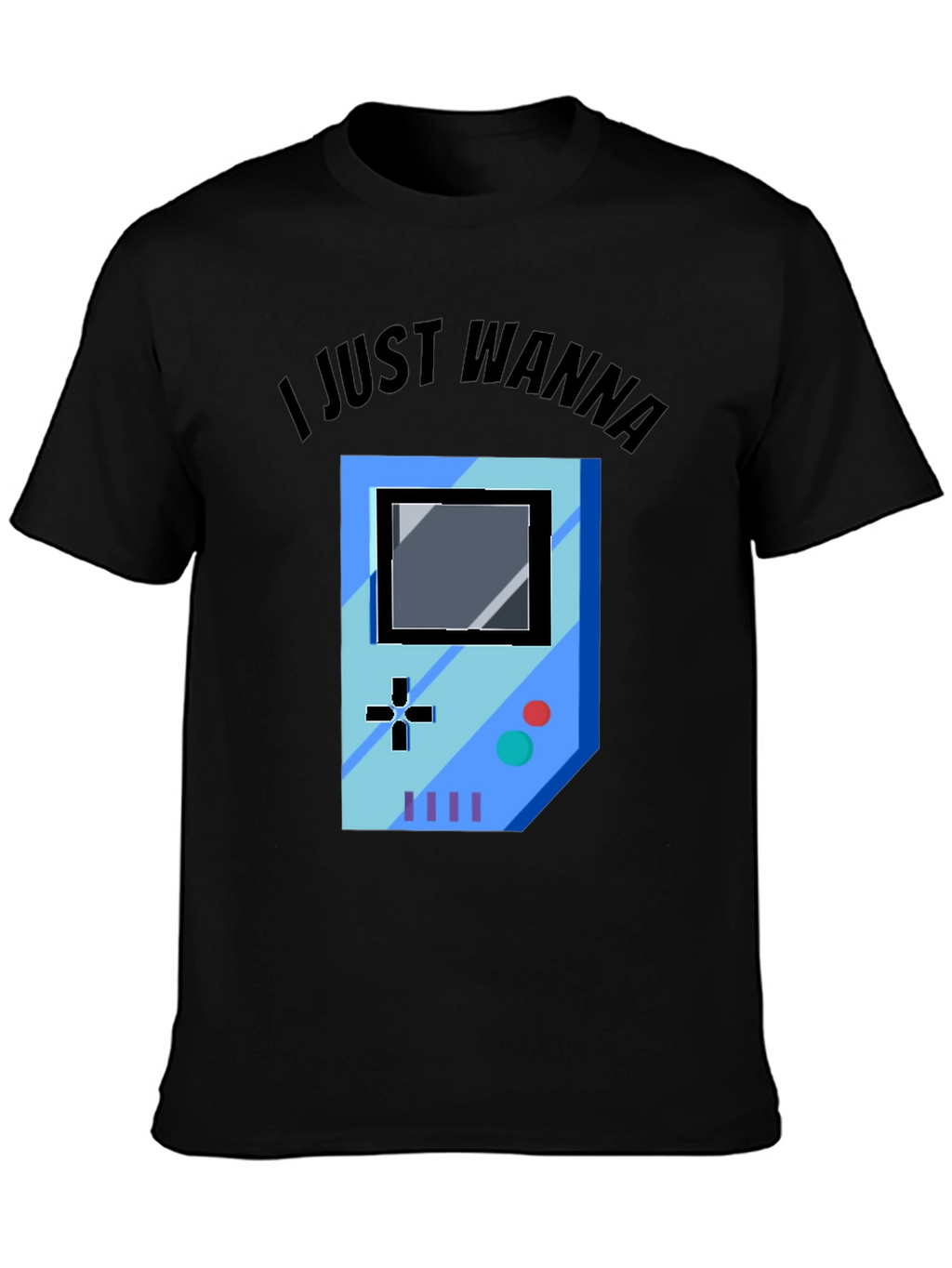 Gamer Graphic Tee - I Just Wanna Play