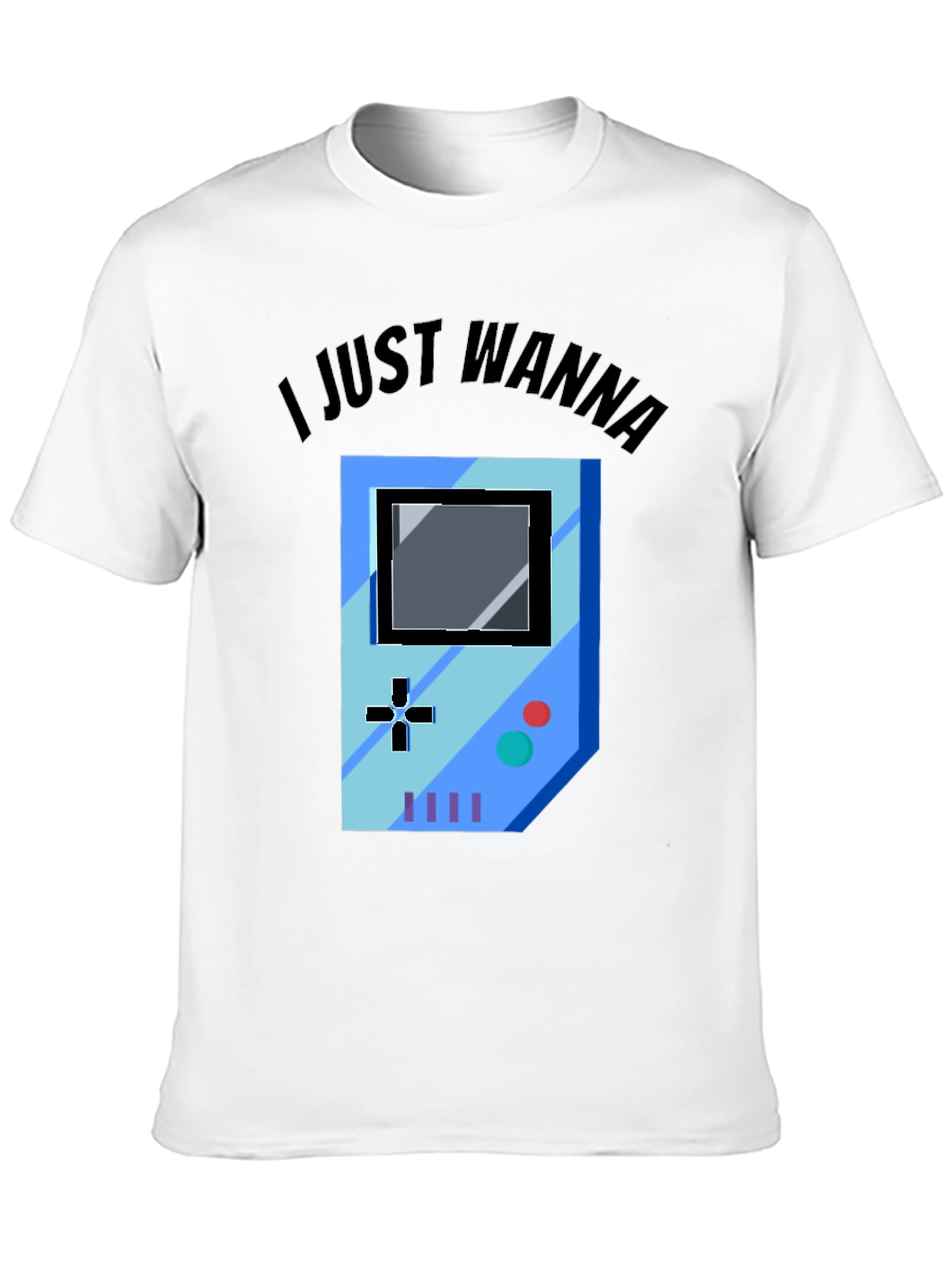 Gamer Graphic Tee - I Just Wanna Play