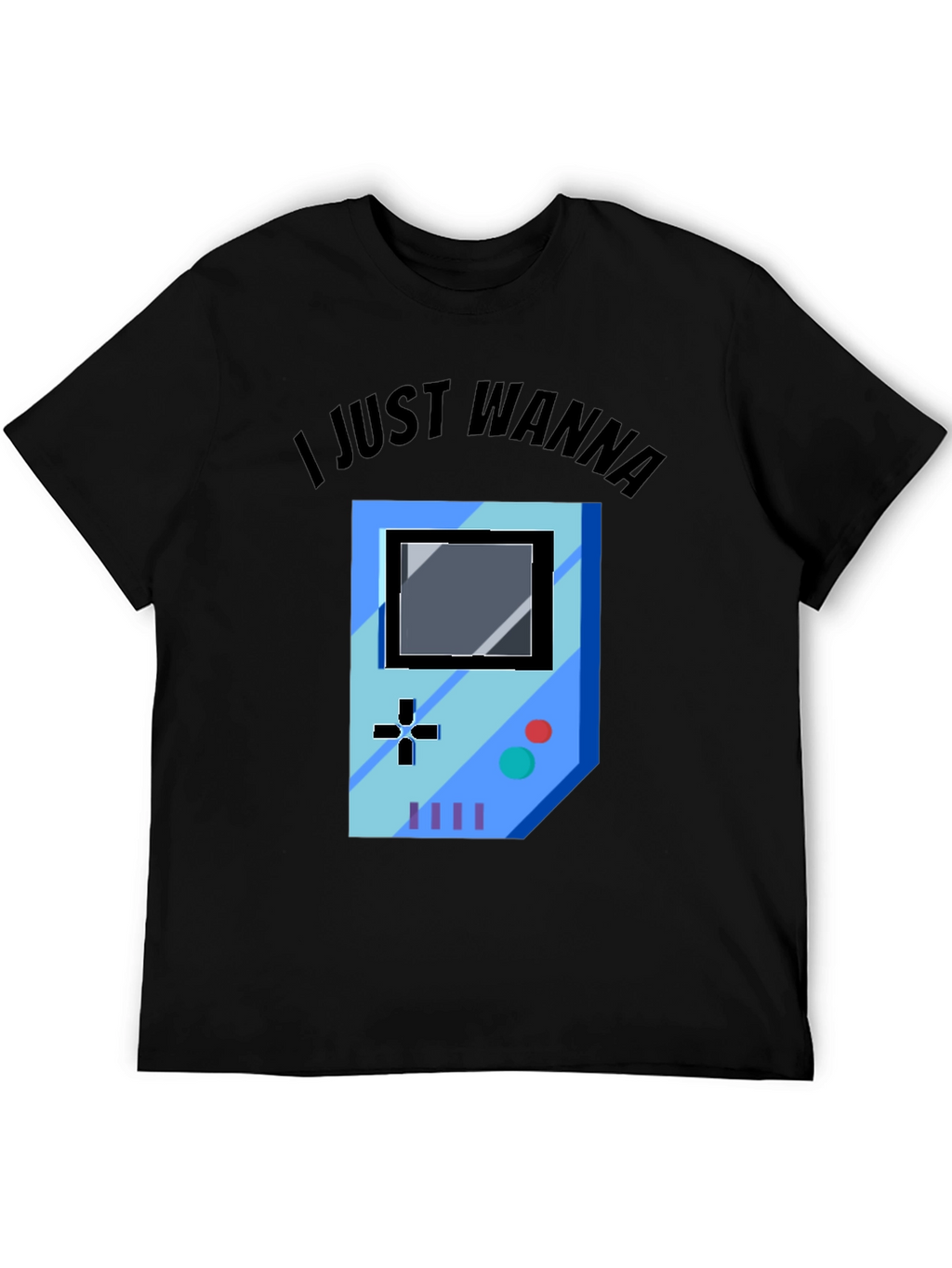 Gamer Graphic Tee - I Just Wanna Play