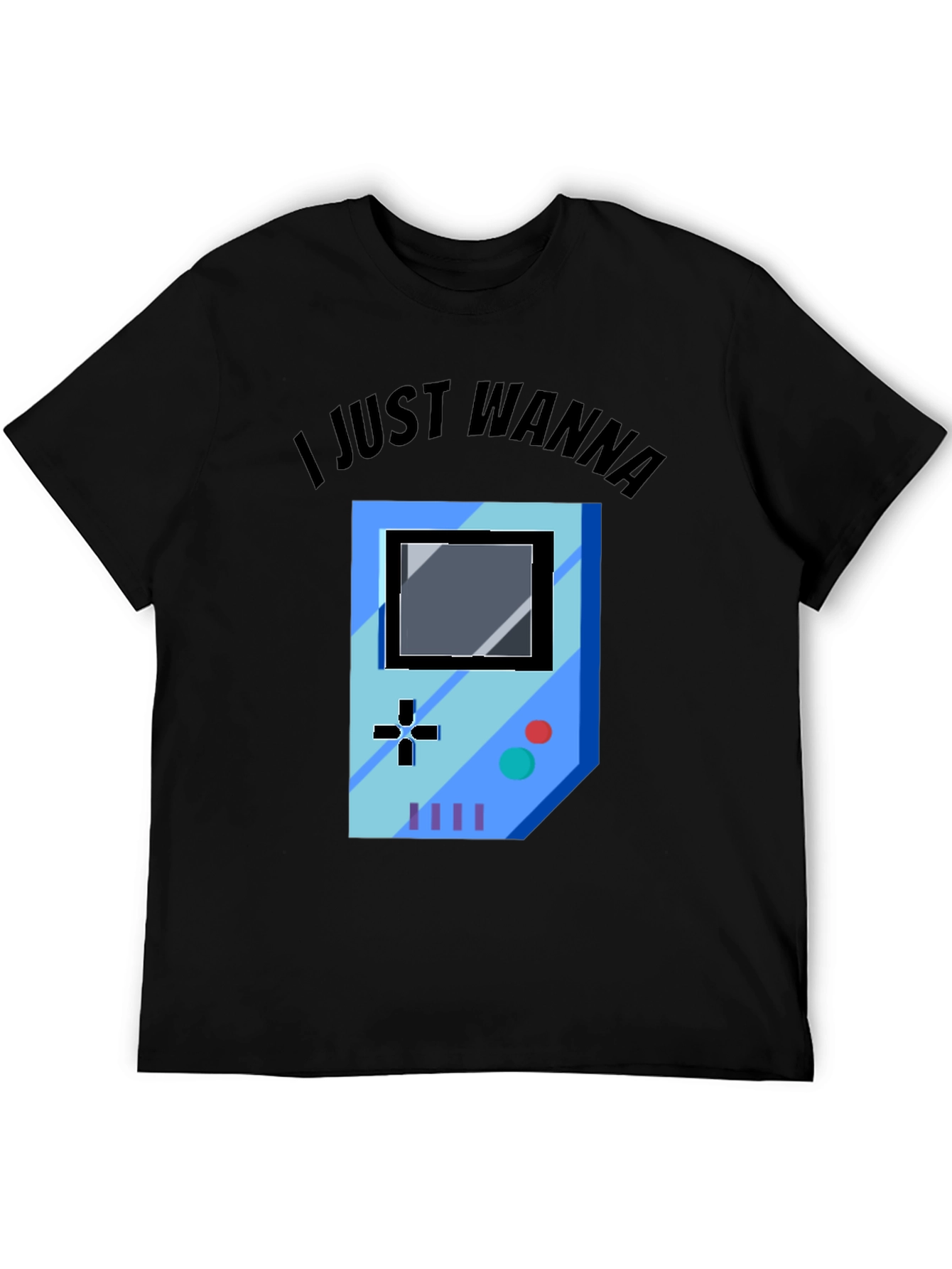 Gamer Graphic Tee - I Just Wanna Play