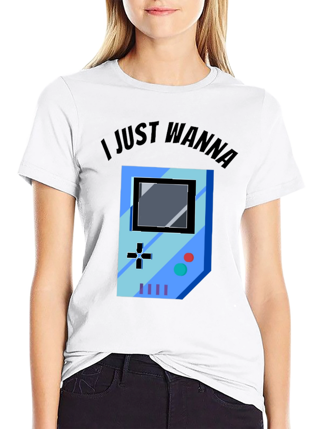 Gamer Graphic Tee - I Just Wanna Play