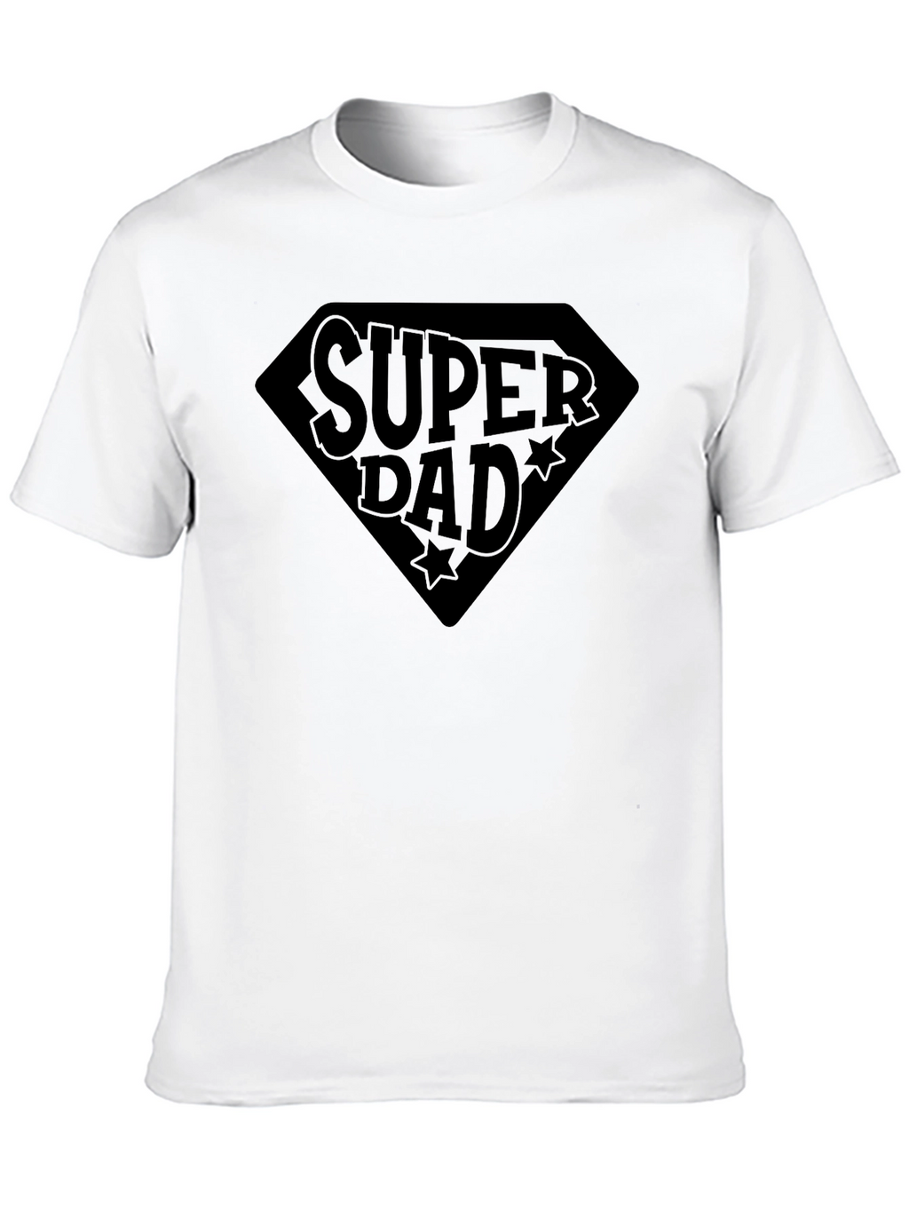 Super Dad Black Graphic T-Shirt